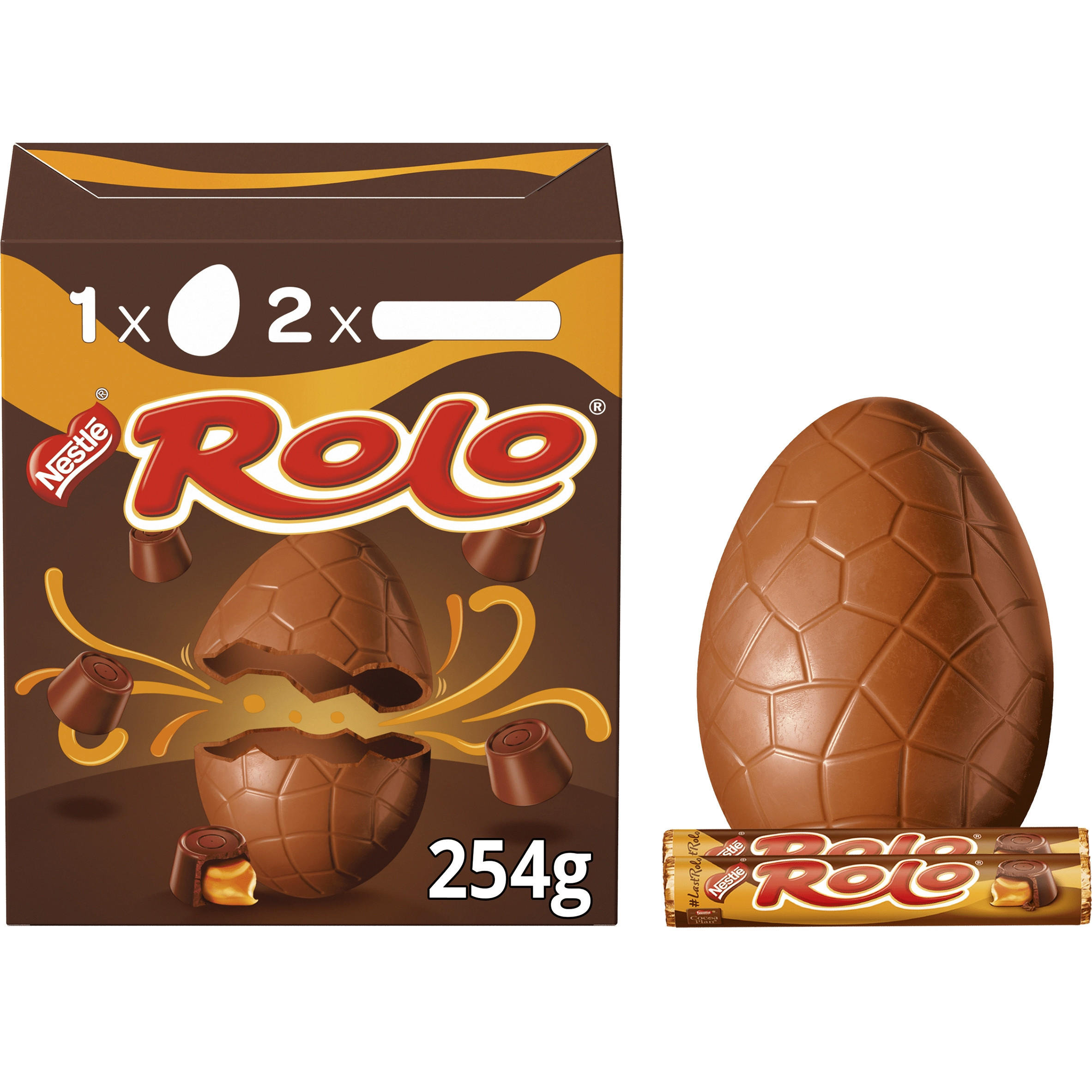 Rolo Milk Chocolate Large Easter Egg 254g | Easter Eggs | Iceland Foods