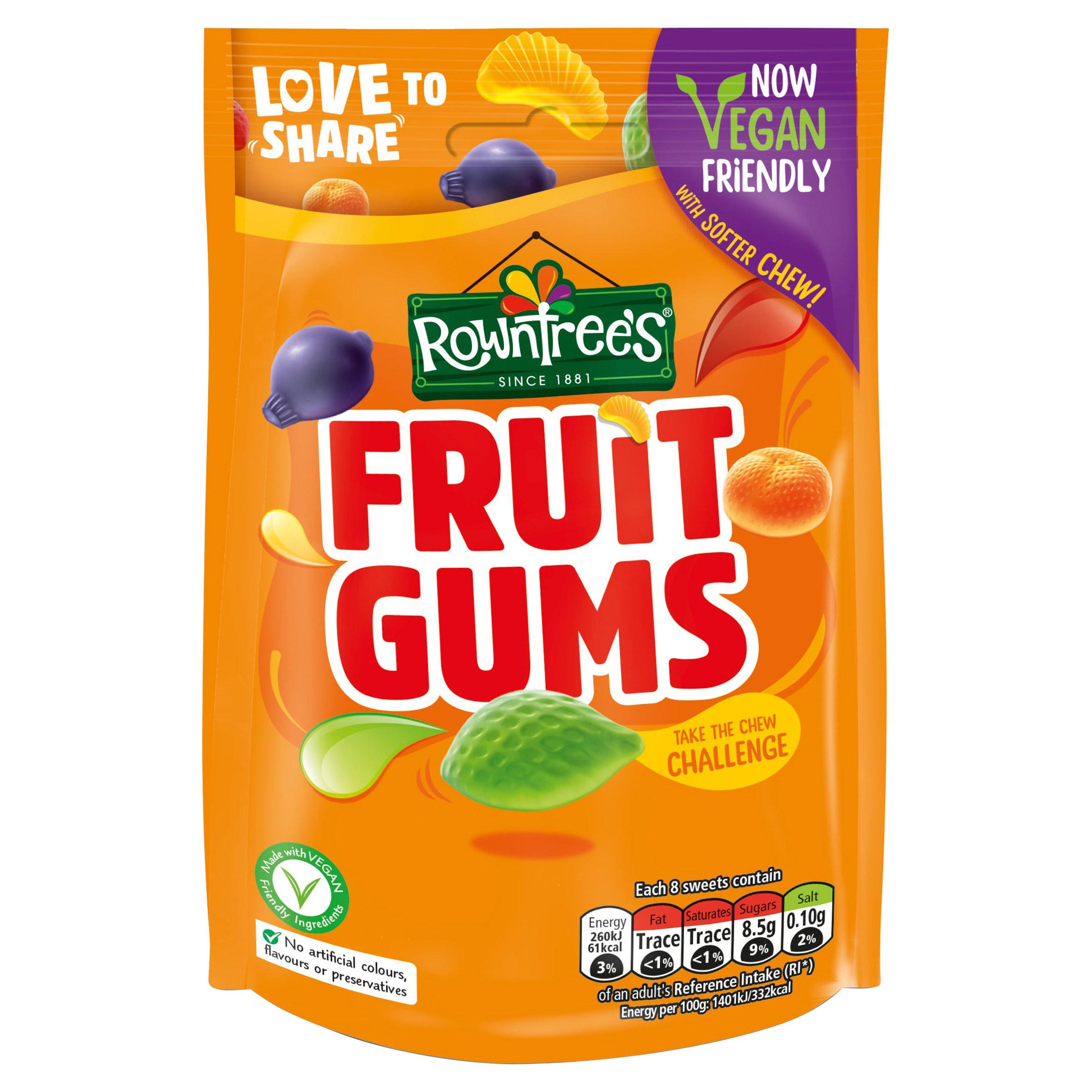 Rowntree's Fruit Gums 150g Sharing Bags & Tubs Iceland Foods
