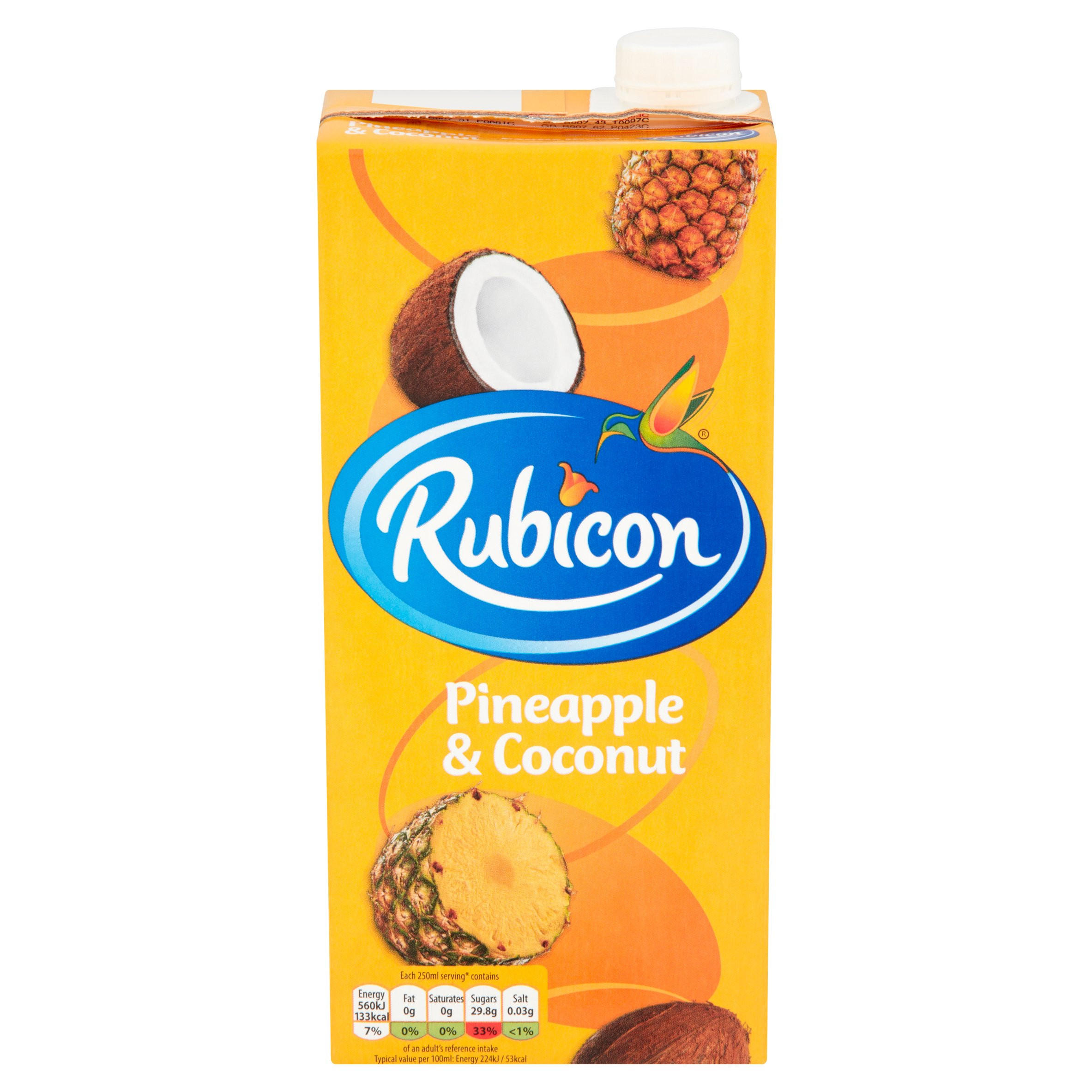 Rubicon Still Pineapple & Coconut Juice Drink 1L Carton | Fruit Juice