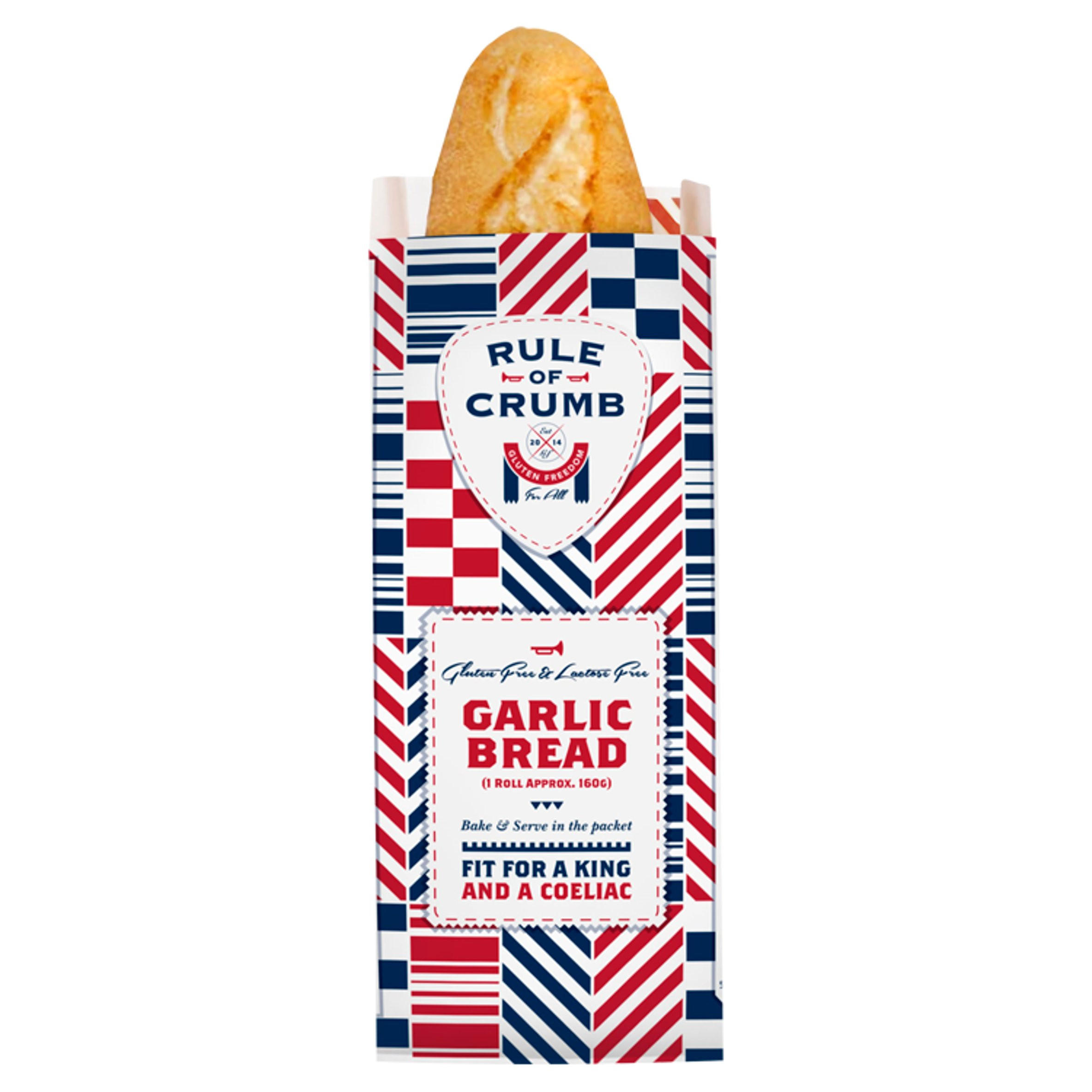 Rule of Crumb Dairy & Gluten Free Garlic Bread Baguette, folic acid free