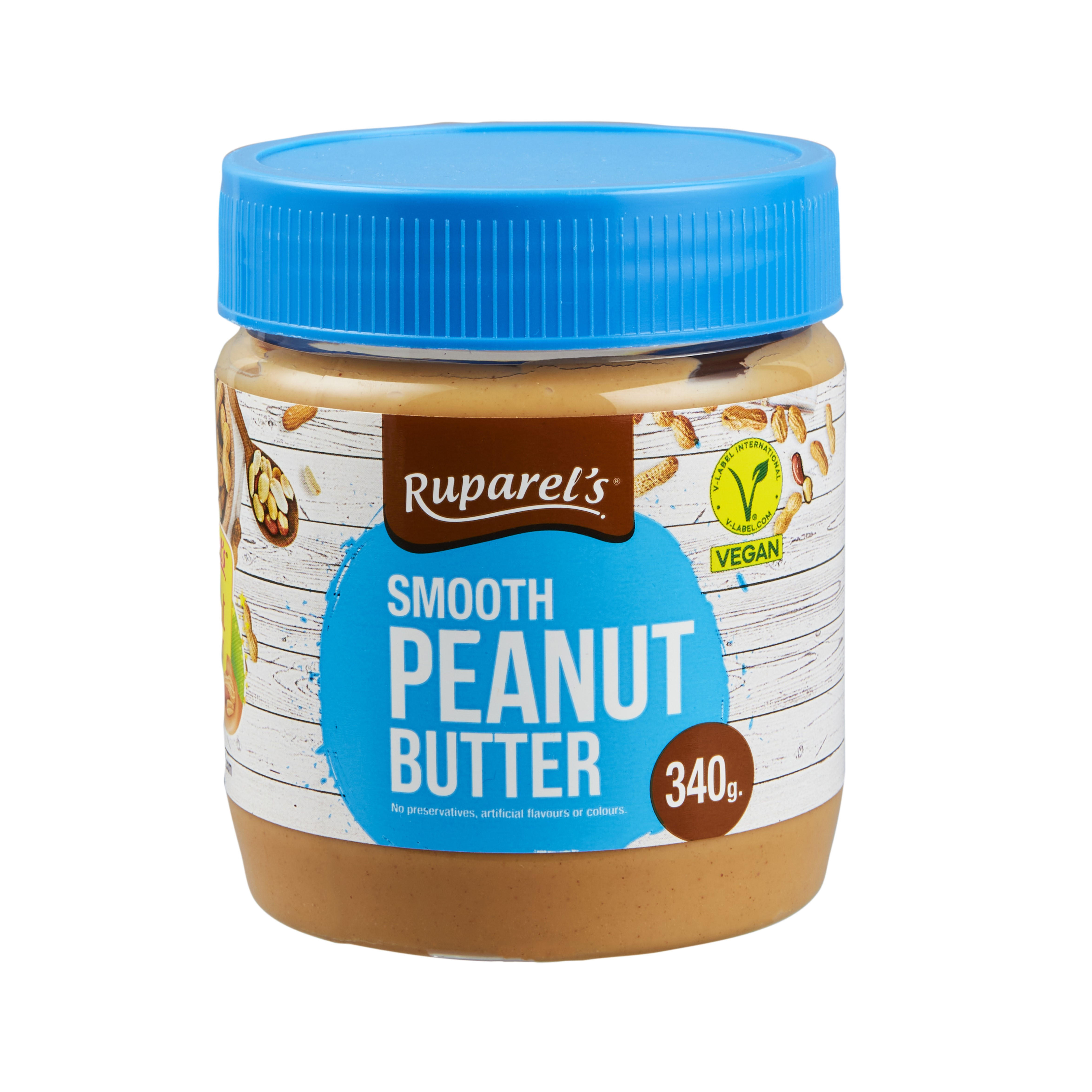 Ruparels Smooth Peanut Butter 340g, folic acid free