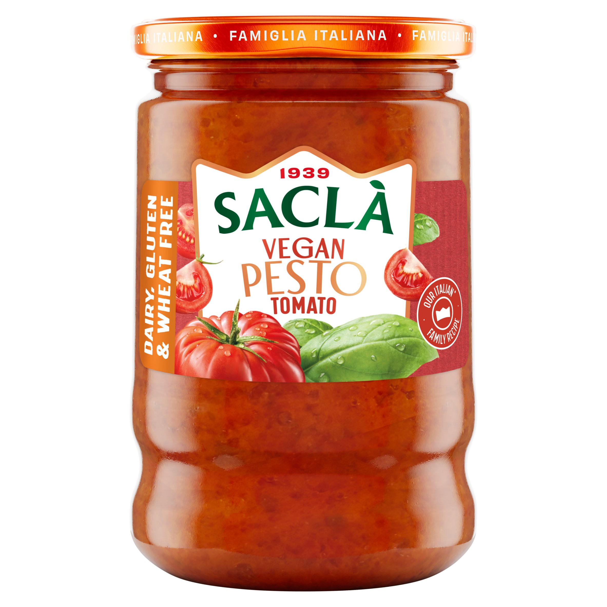 Saclà Vegan Tomato Pesto 190g, folic acid free