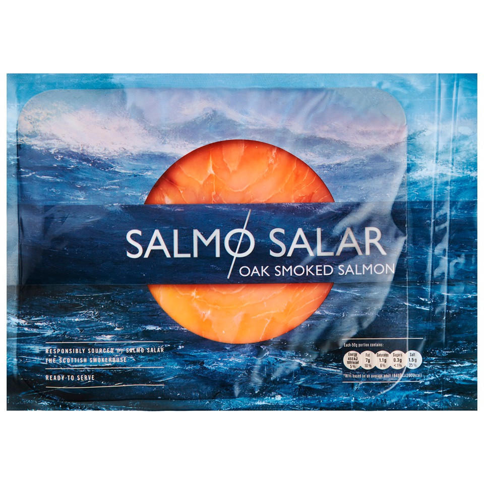 Salmo Salar Oak Smoked Salmon 90g Fresh Fish Iceland Foods