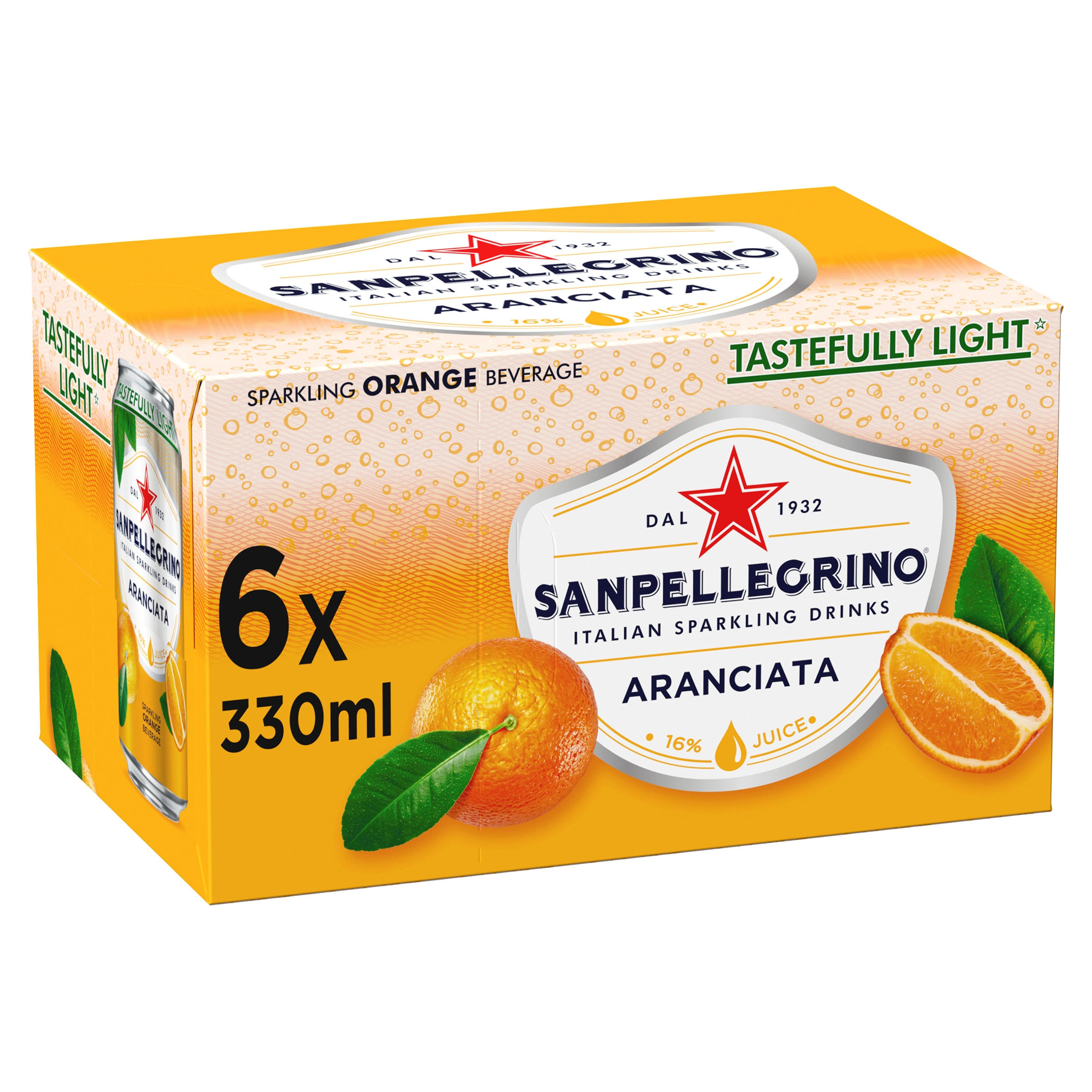 San Pellegrino Orange 6x330ml, Multipacks