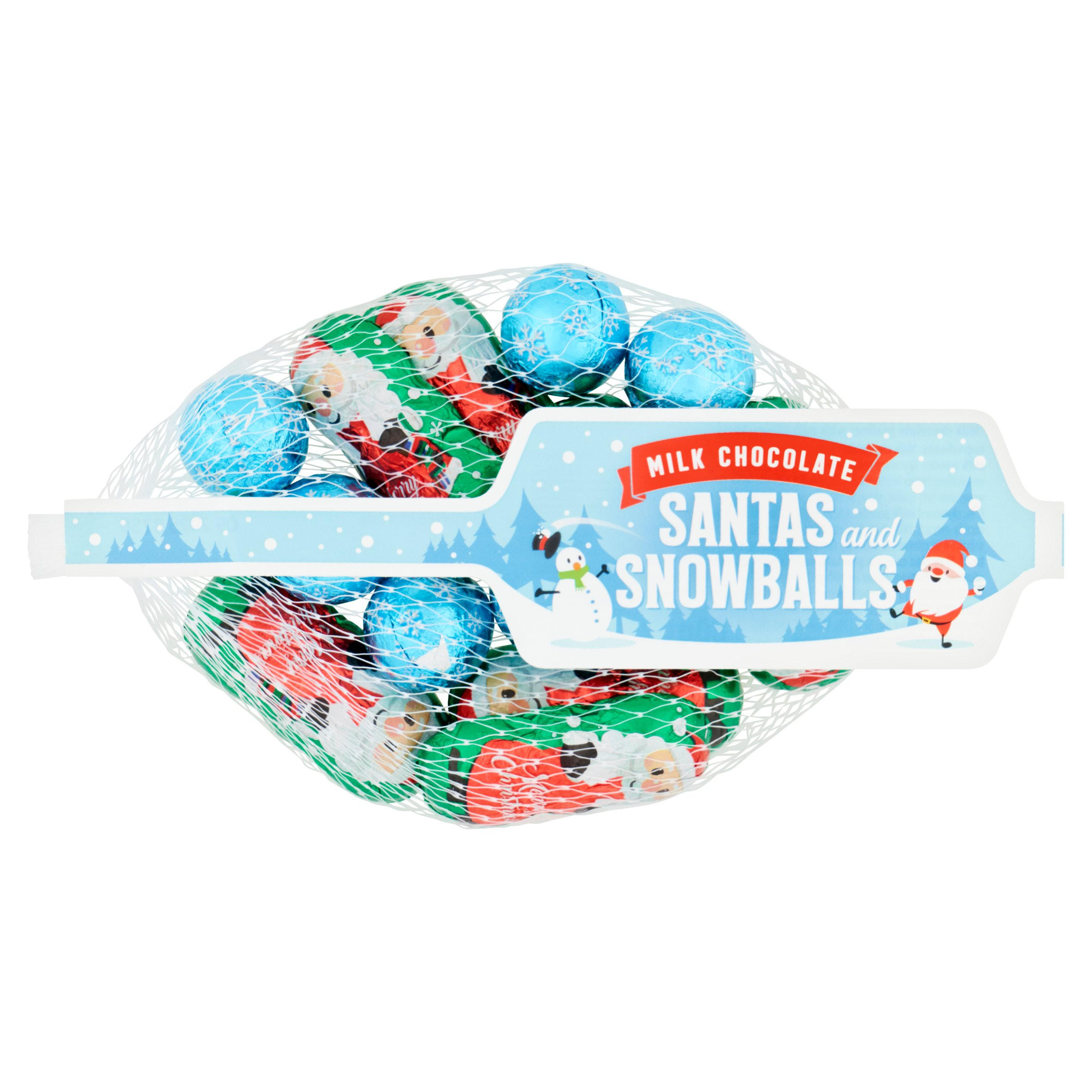 Santas and Snowballs Milk Chocolate 80g | Iceland Foods