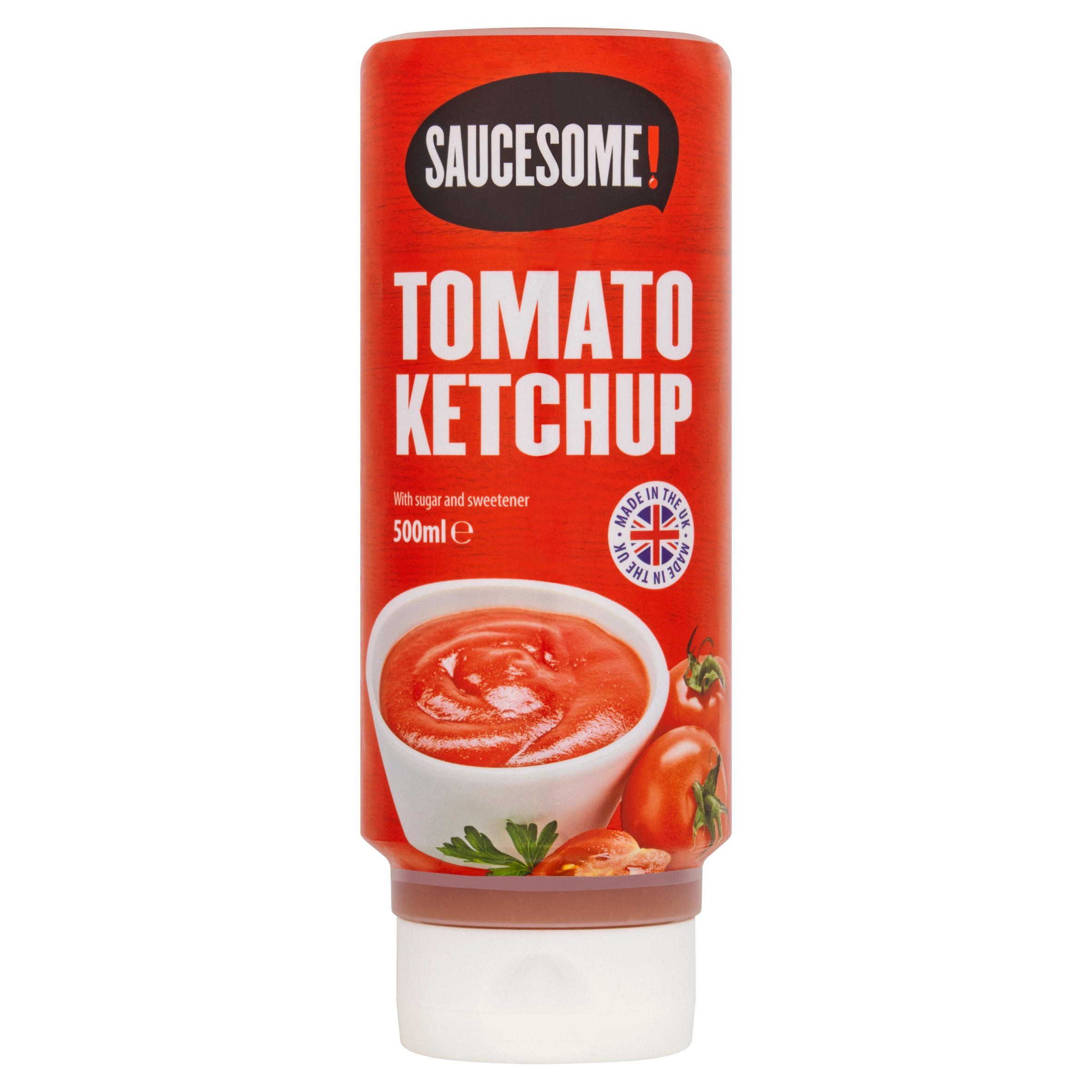 Saucesome! Tomato Ketchup 500ml, folic acid free