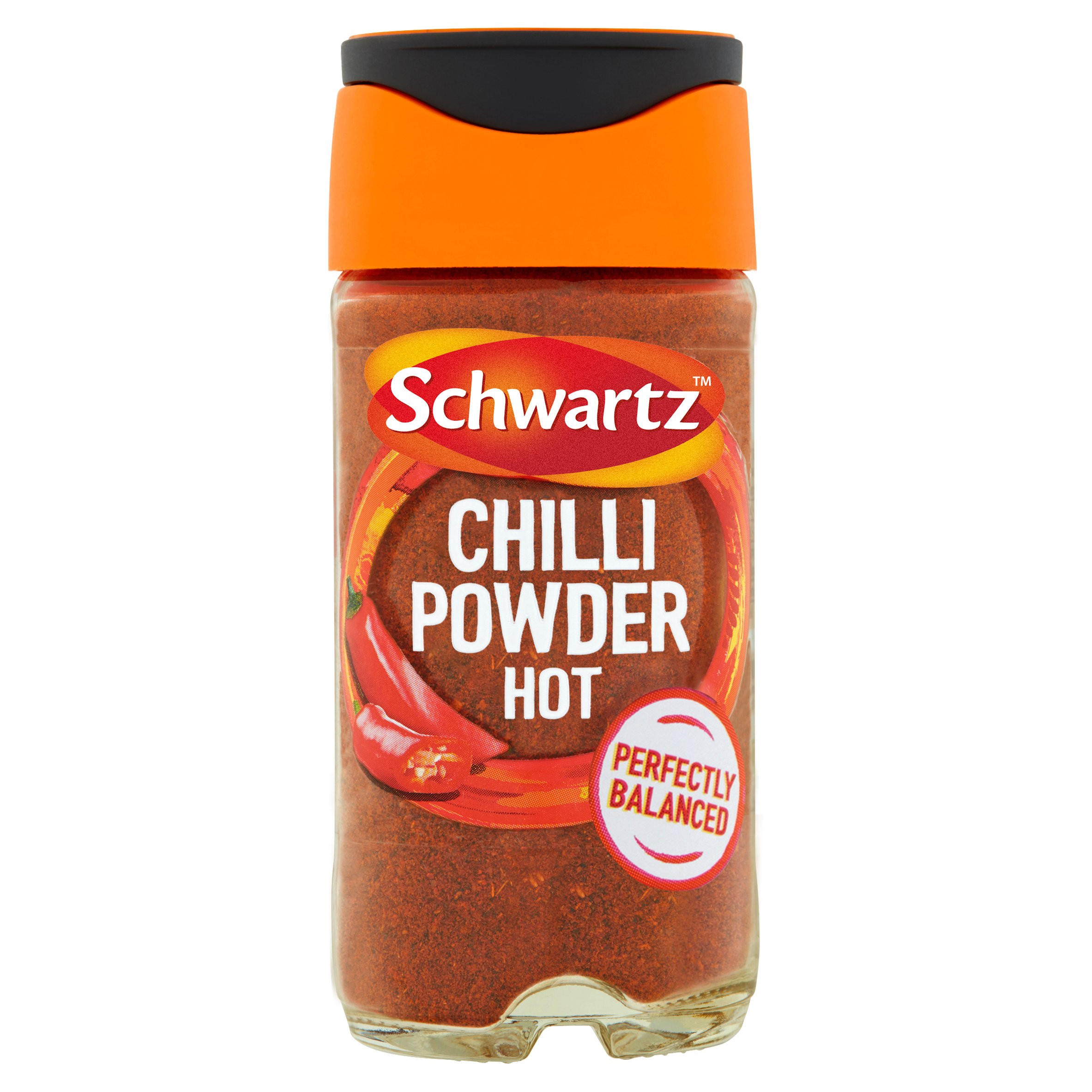 Schwartz Chilli Powder Hot 38g Herbs, Spices & Seasonings Iceland Foods