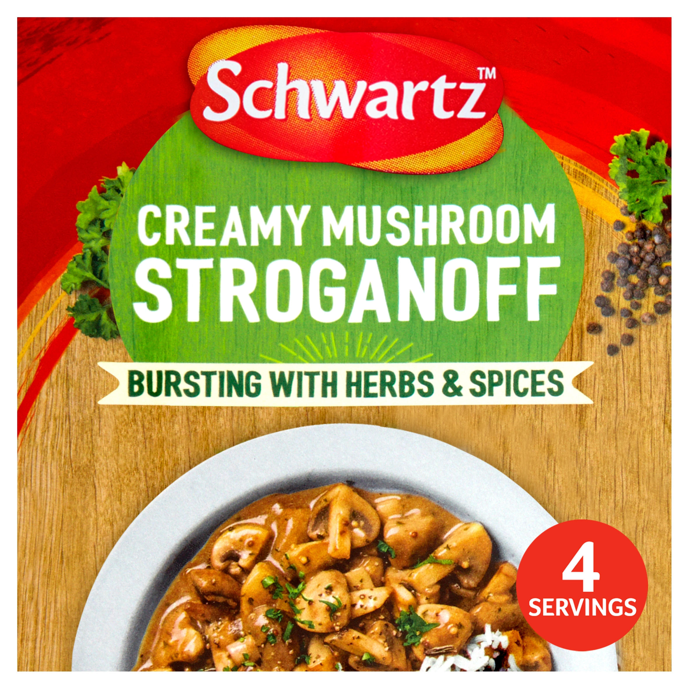 Schwartz Creamy Mushroom Stroganoff Recipe Mix 35g Herbs, Spices