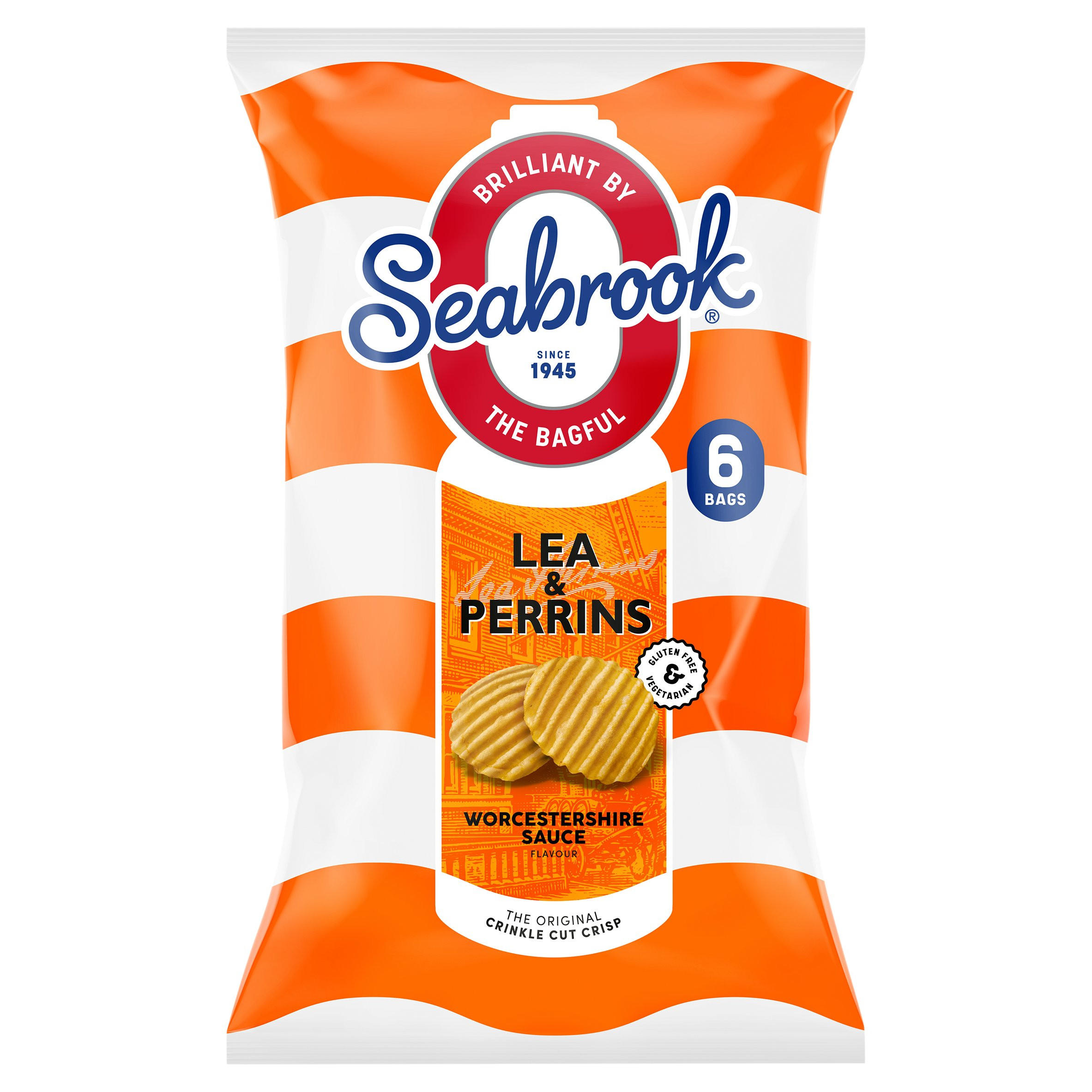 Seabrook Lea & Perrins Worcestershire Sauce Flavour 6 x 25g