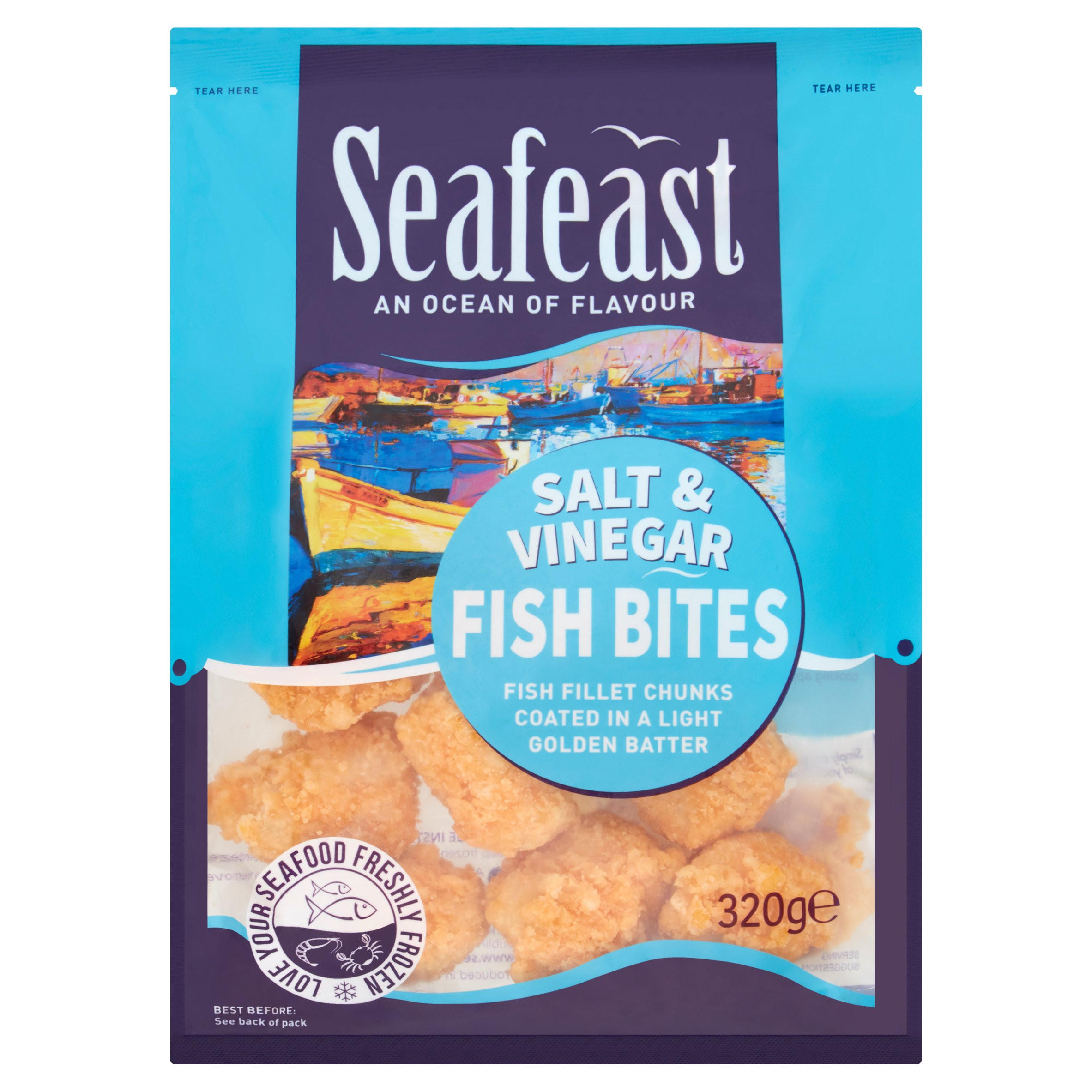 Seafeast Salt & Vinegar Fish Bites 320g