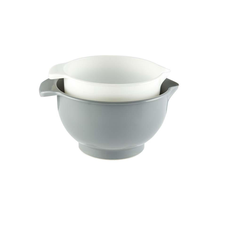 Set 2 non slip mixing bowls 27 and 23cm Cooking and Dining Iceland