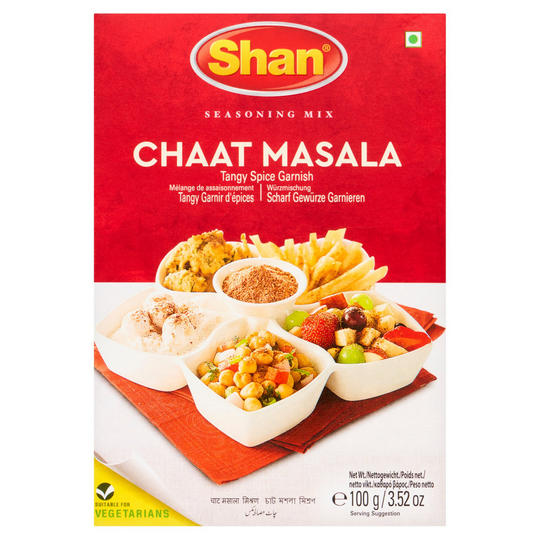 Shan Seasoning Mix Chaat Masala Tangy Spice Garnish 100g | Indian and ...