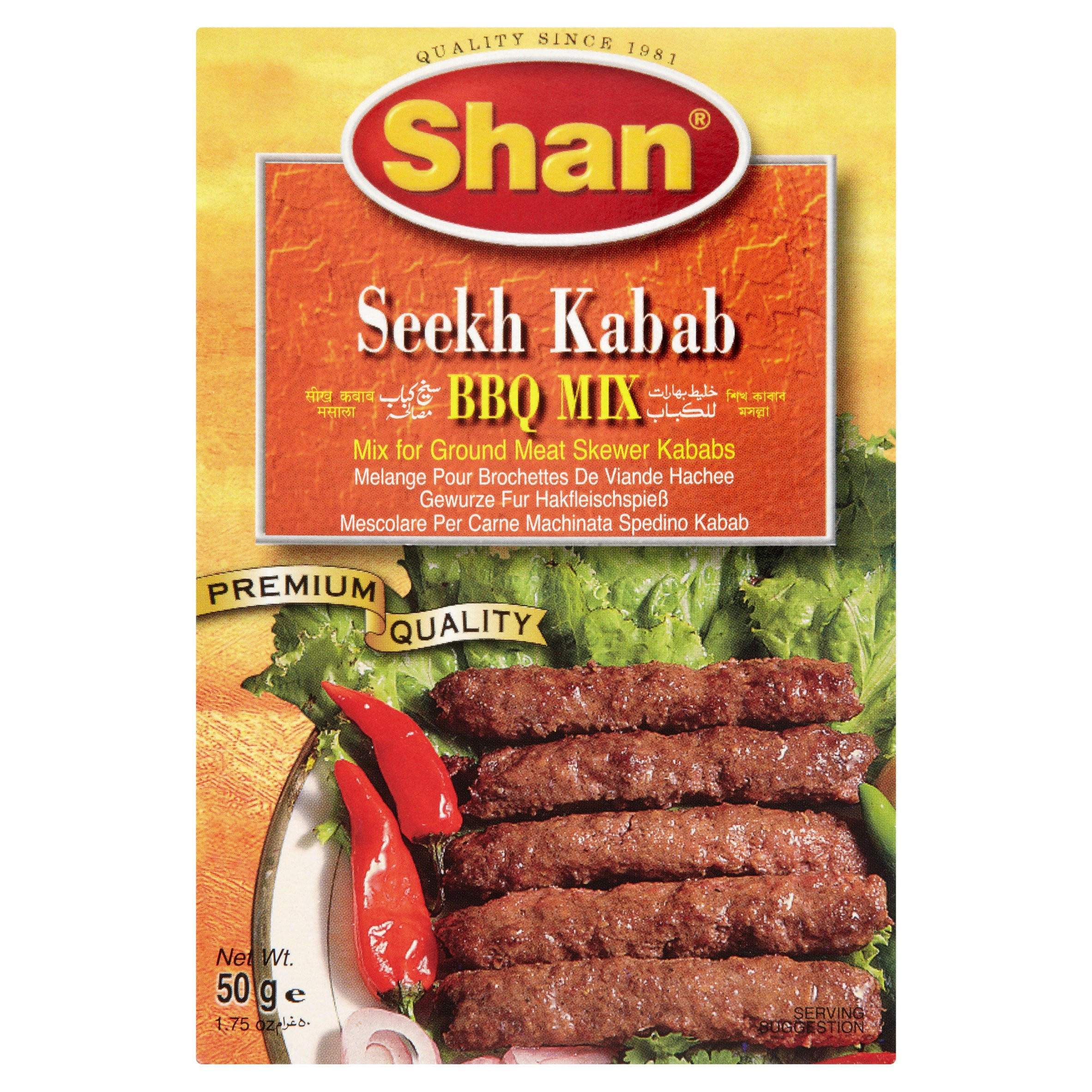 Shan Seekh Kebab BBQ Mix 50g Indian and Curry Sauces Iceland Foods