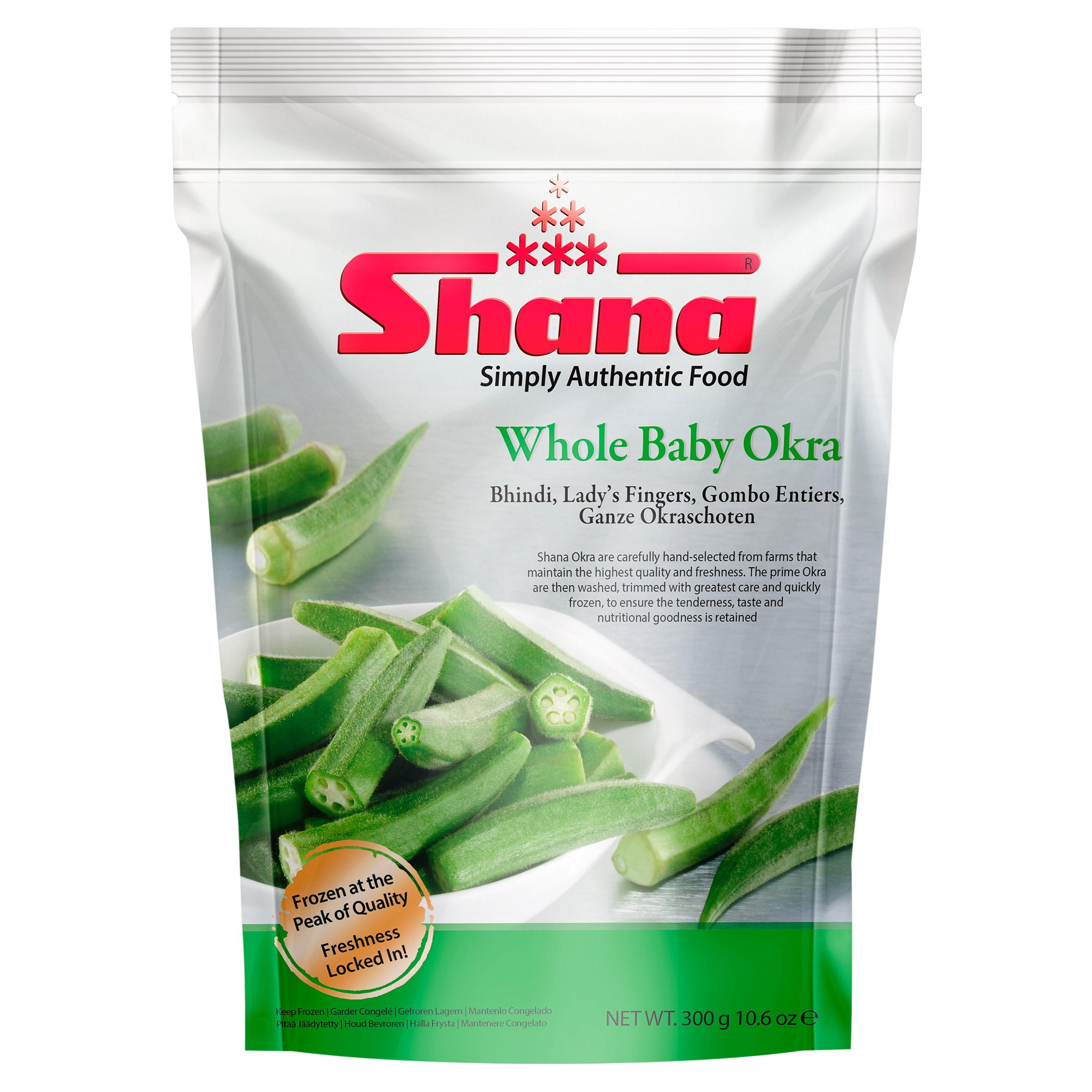 Shana Whole Baby Okra 300g Vegetables Iceland Foods