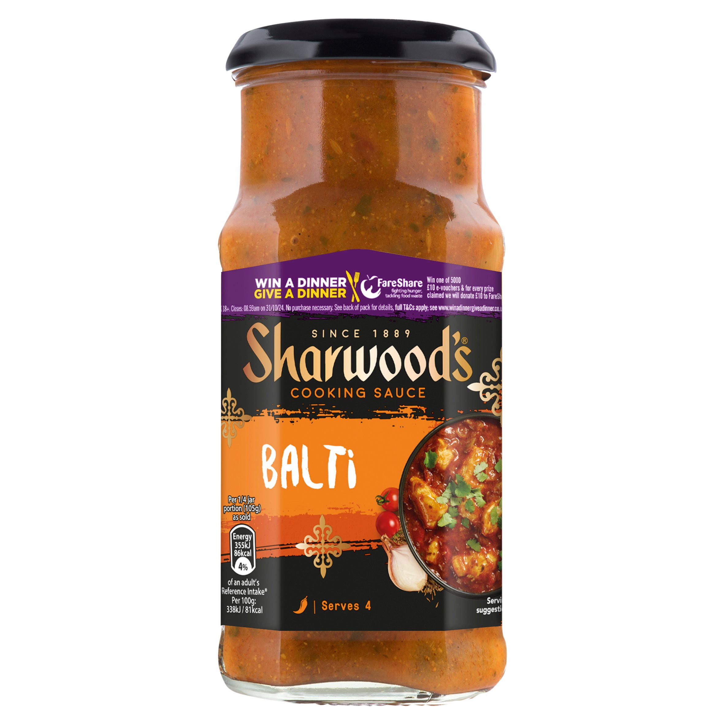 Sharwood's Cooking Sauce Balti 420g Indian and Curry Sauces Iceland