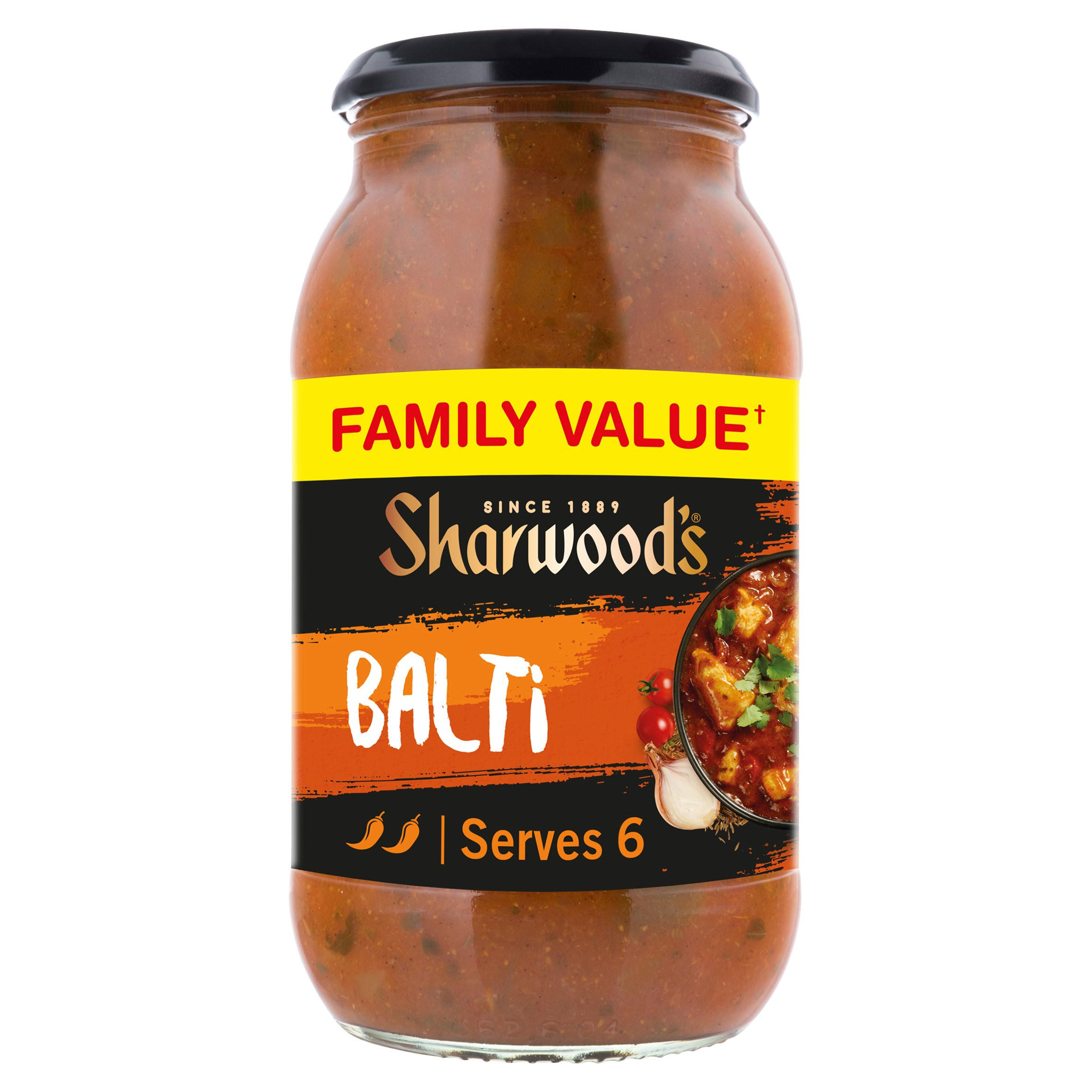 Sharwood's Indian Balti Curry Cooking Sauce Value Pack 720g, folic acid free