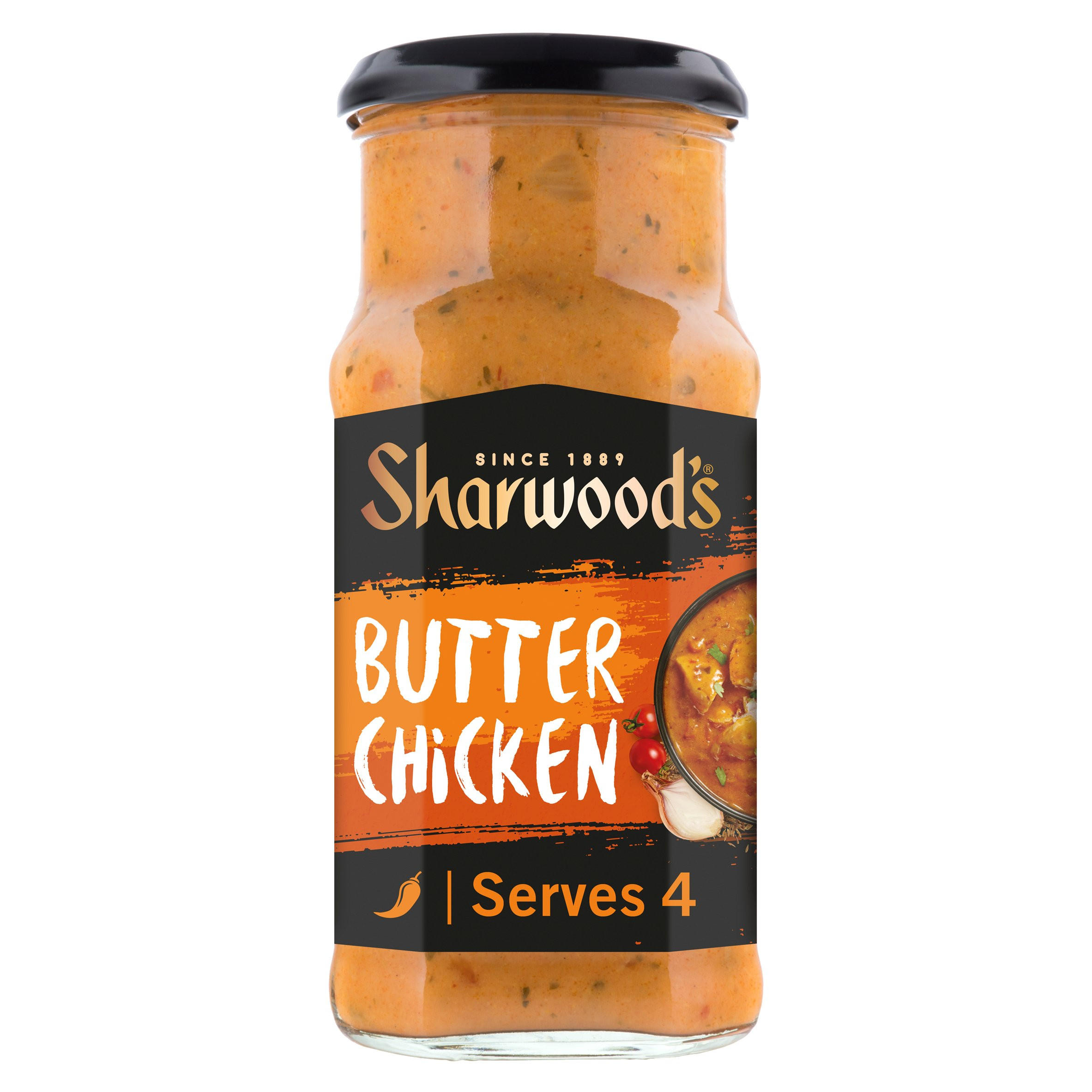 Sharwood's Indian Butter Chicken Mild Curry Cooking Sauce 420g, folic acid free