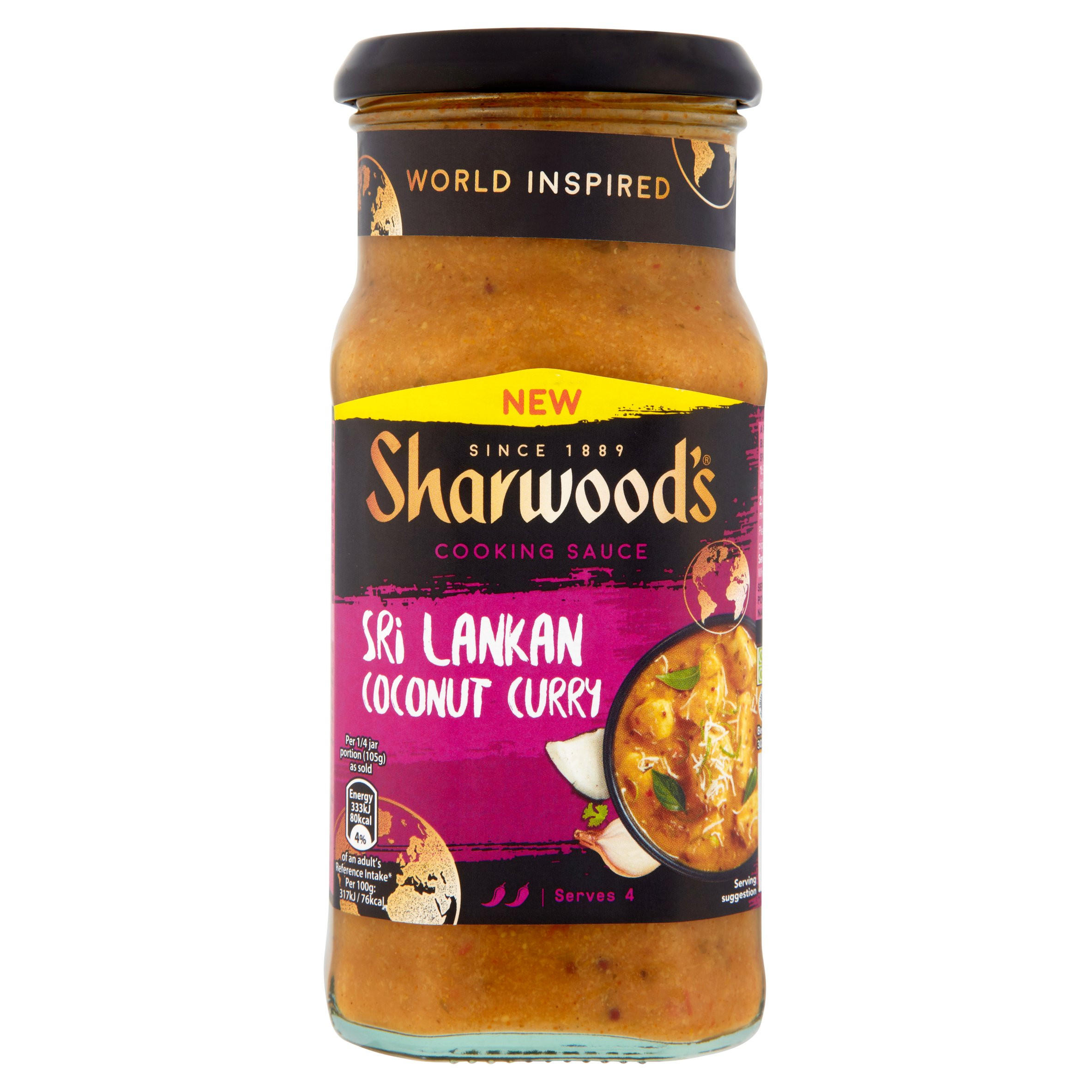 Sharwood's Sri Lankan Coconut Curry Sauce 420g, folic acid free
