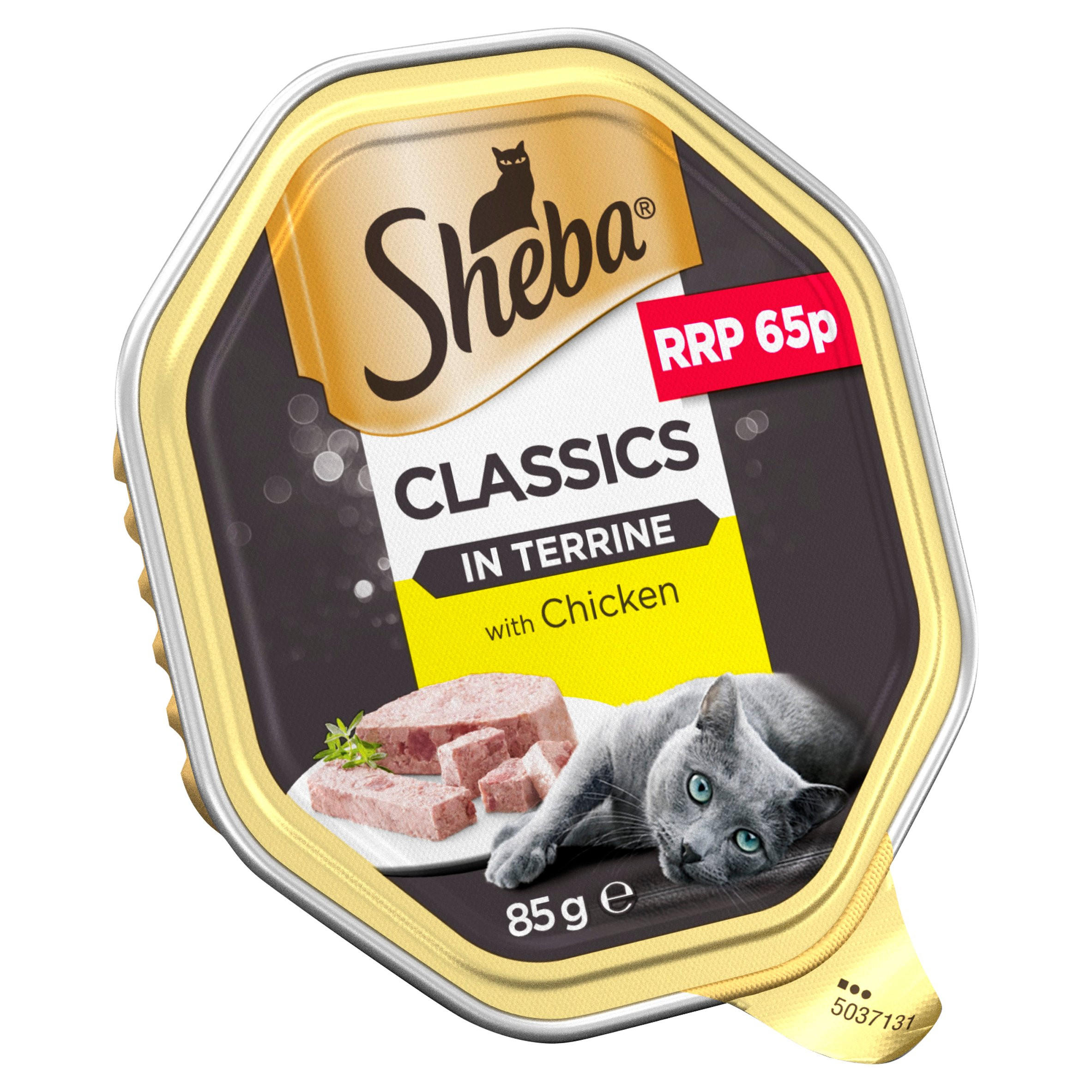 Sheba Classics Adult 1+ Wet Cat Food Tray with Chicken in Terrine 85g