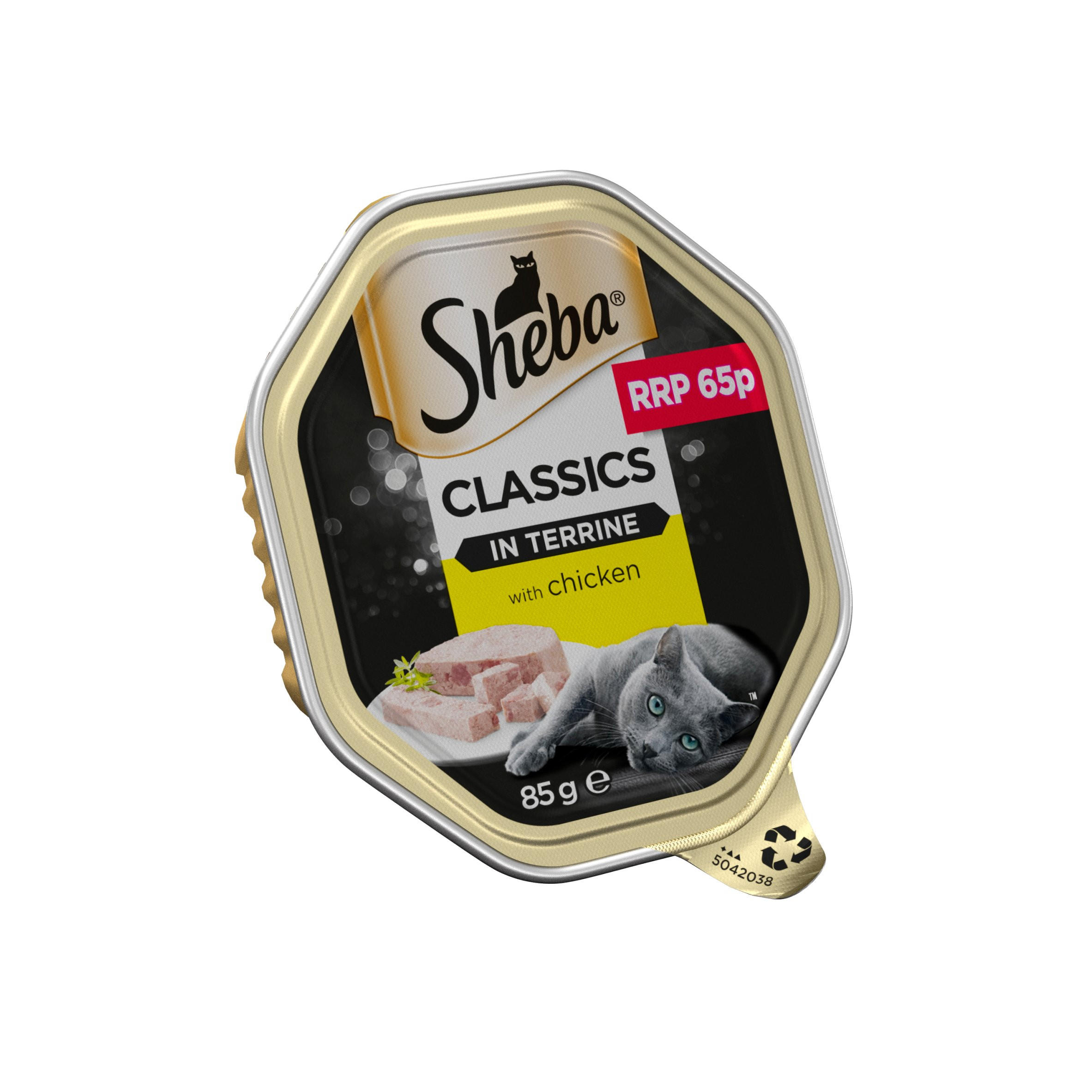 Sheba Classics Wet Cat Food Tray Chicken in Terrine 85g PMP 65p Iceland Foods