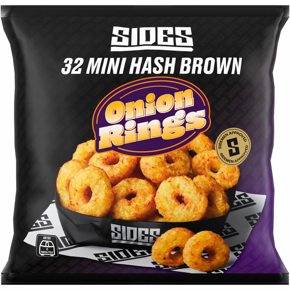 Sides 32 (Approx.) Mini Hash Brown Onion Rings 420g