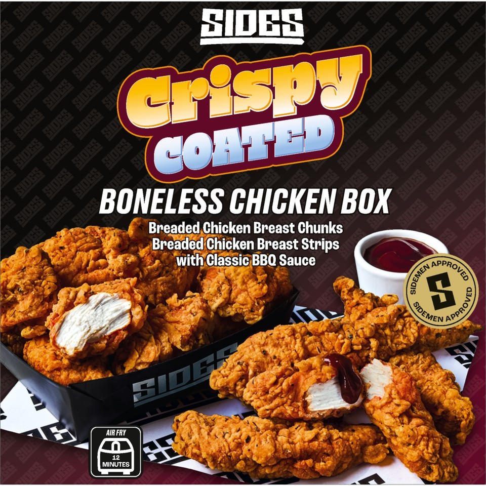 Sides Crispy Coated Boneless Chicken Box 550g