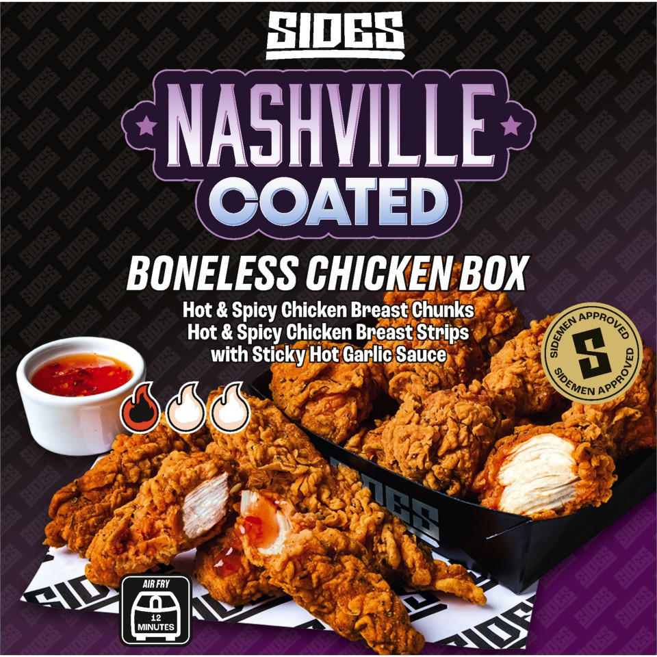 Sides Nashville Coated Boneless Chicken Box 550g