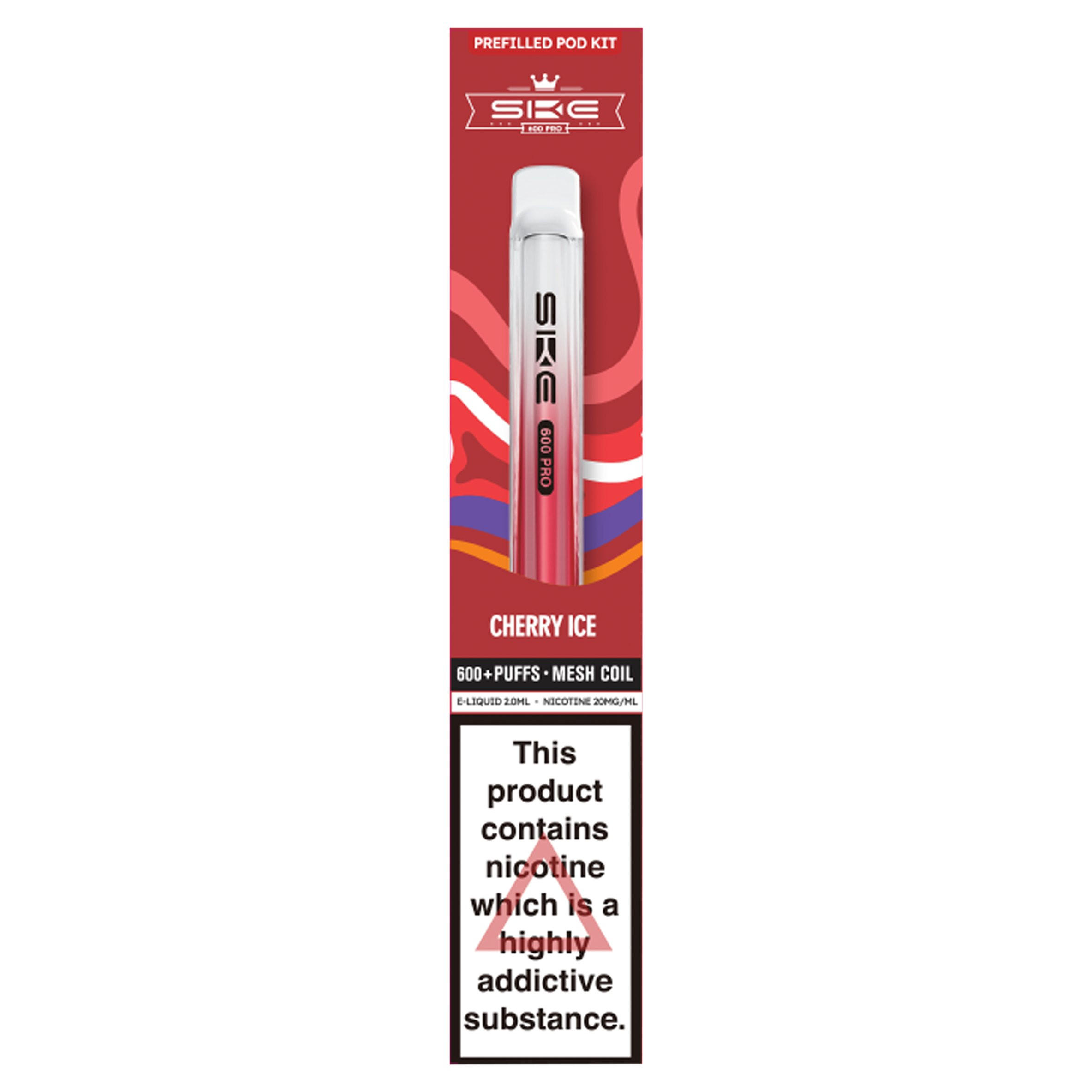 600 Pro Cherry Ice Prefilled Pod Kit