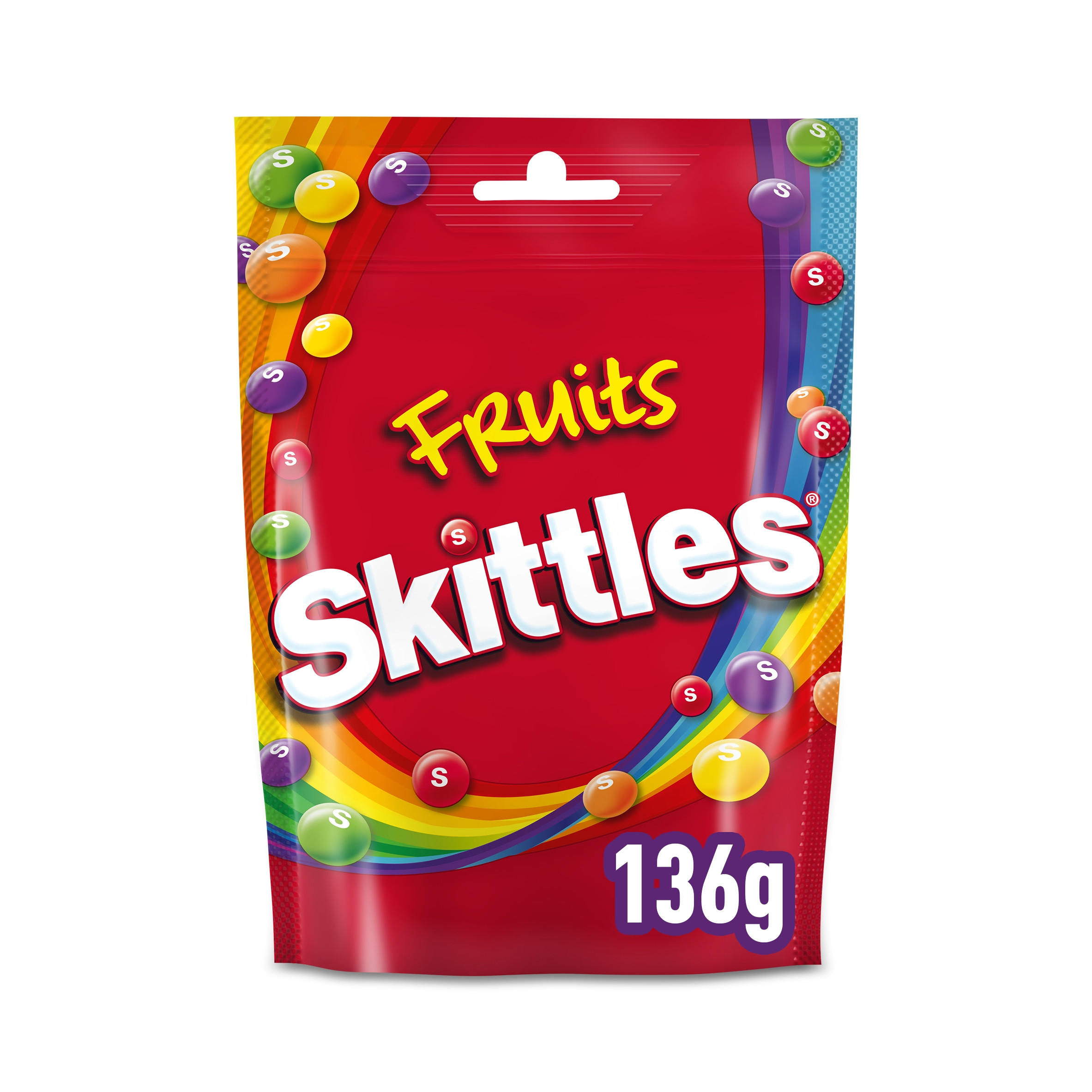 Skittles Giants Gooey Vegan Chewy Sweets Fruit Flavoured Pouch Bag