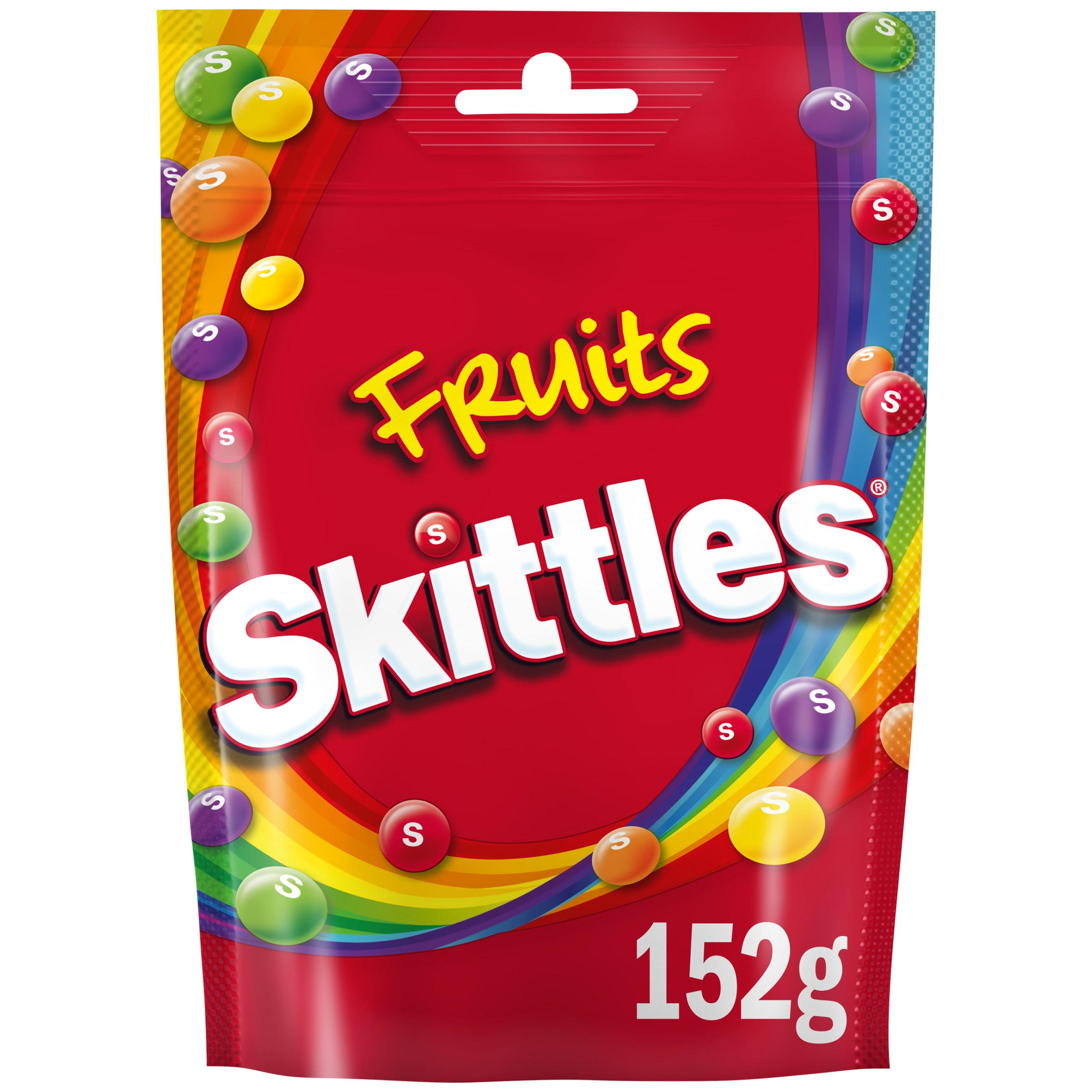 Skittles Vegan Chewy Sweets Fruit Flavoured Pouch Bag 152g | Sweets ...