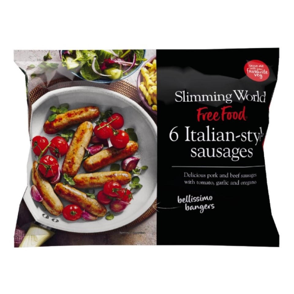 Slimming World 6 Italian Style Sausages 360g Frozen Iceland Foods 0258