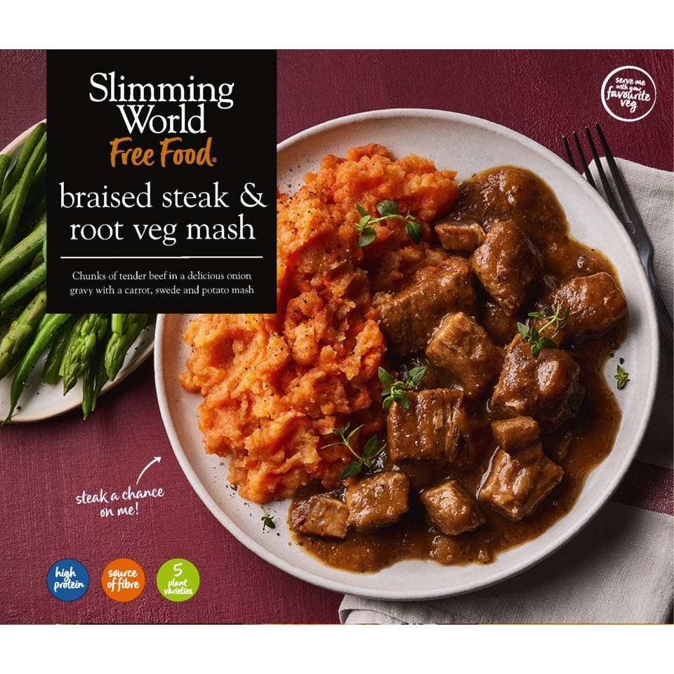 Slimming World Braised Steak & Root Veg Mash 550g