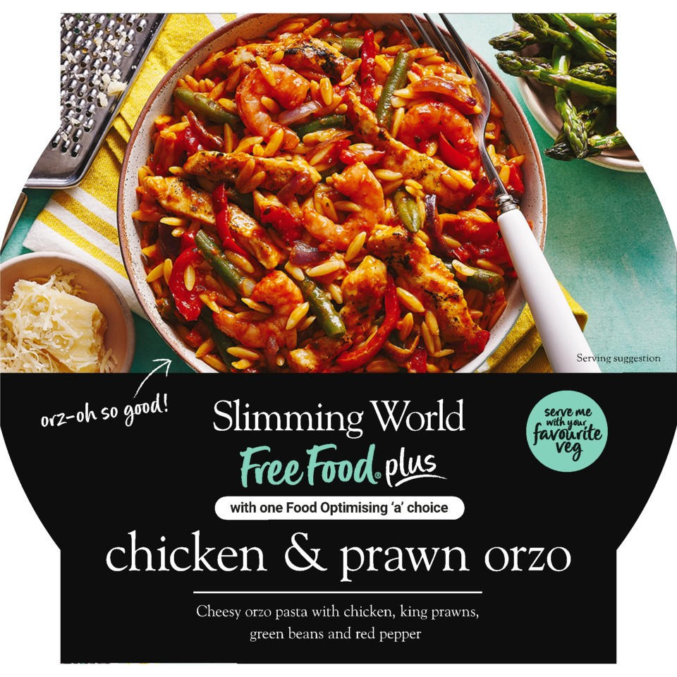 Slimming World Chicken & Prawn Orzo 550g, folic acid free