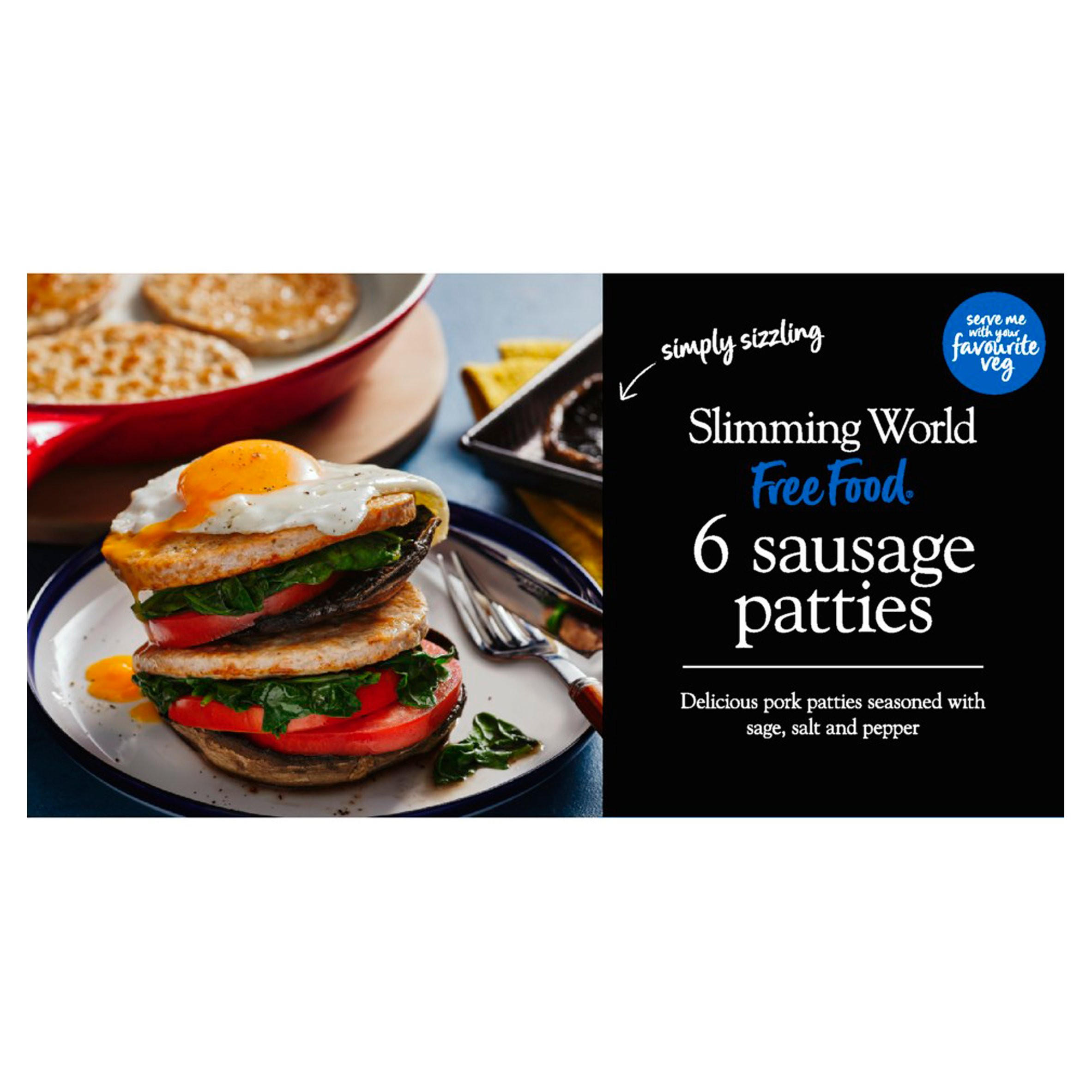 Slimming World Free Food 6 Sausage Patties 342g Meals Iceland