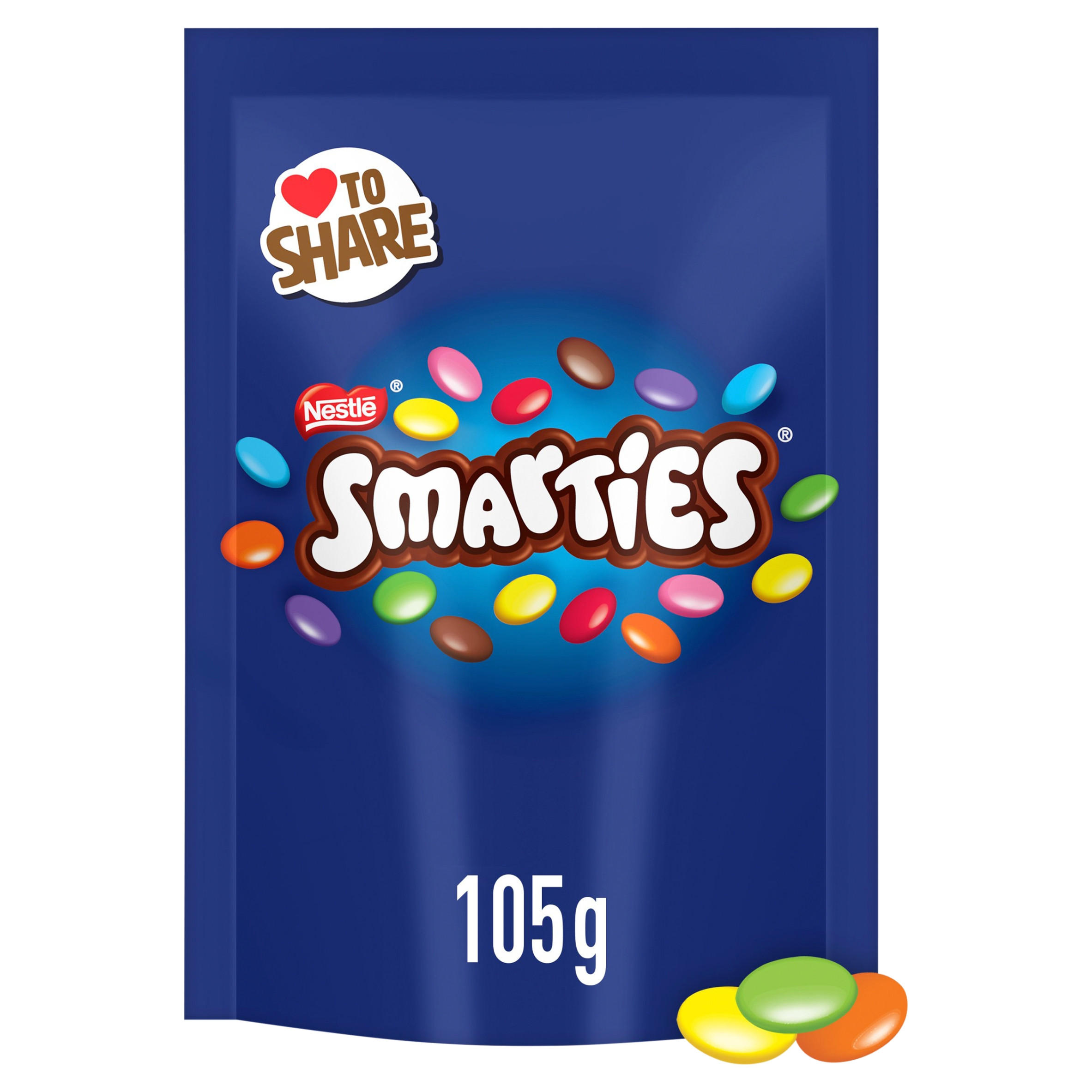 Smarties Milk Chocolate Sharing Bag 105g