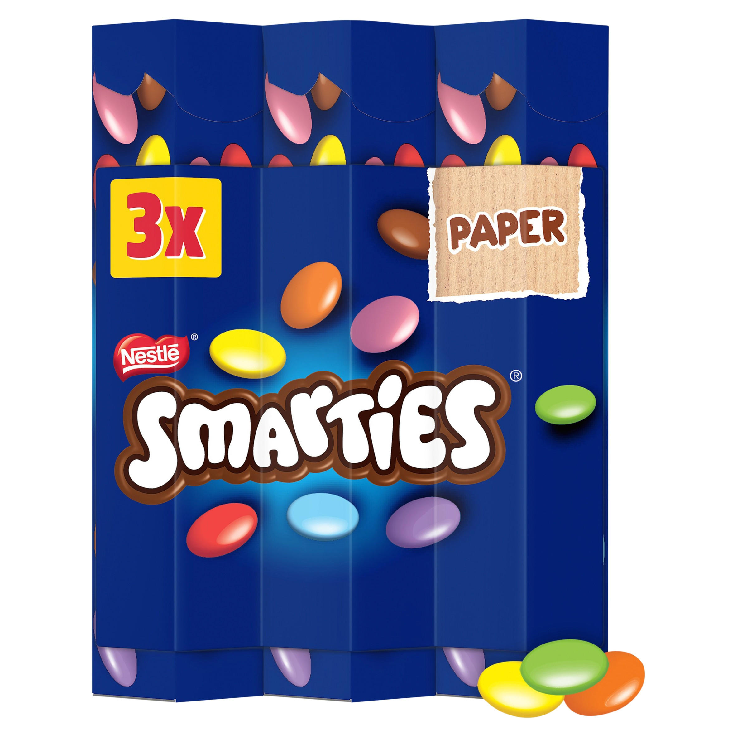 Smarties Milk Chocolate Tube 3 Pack Multipack 102g