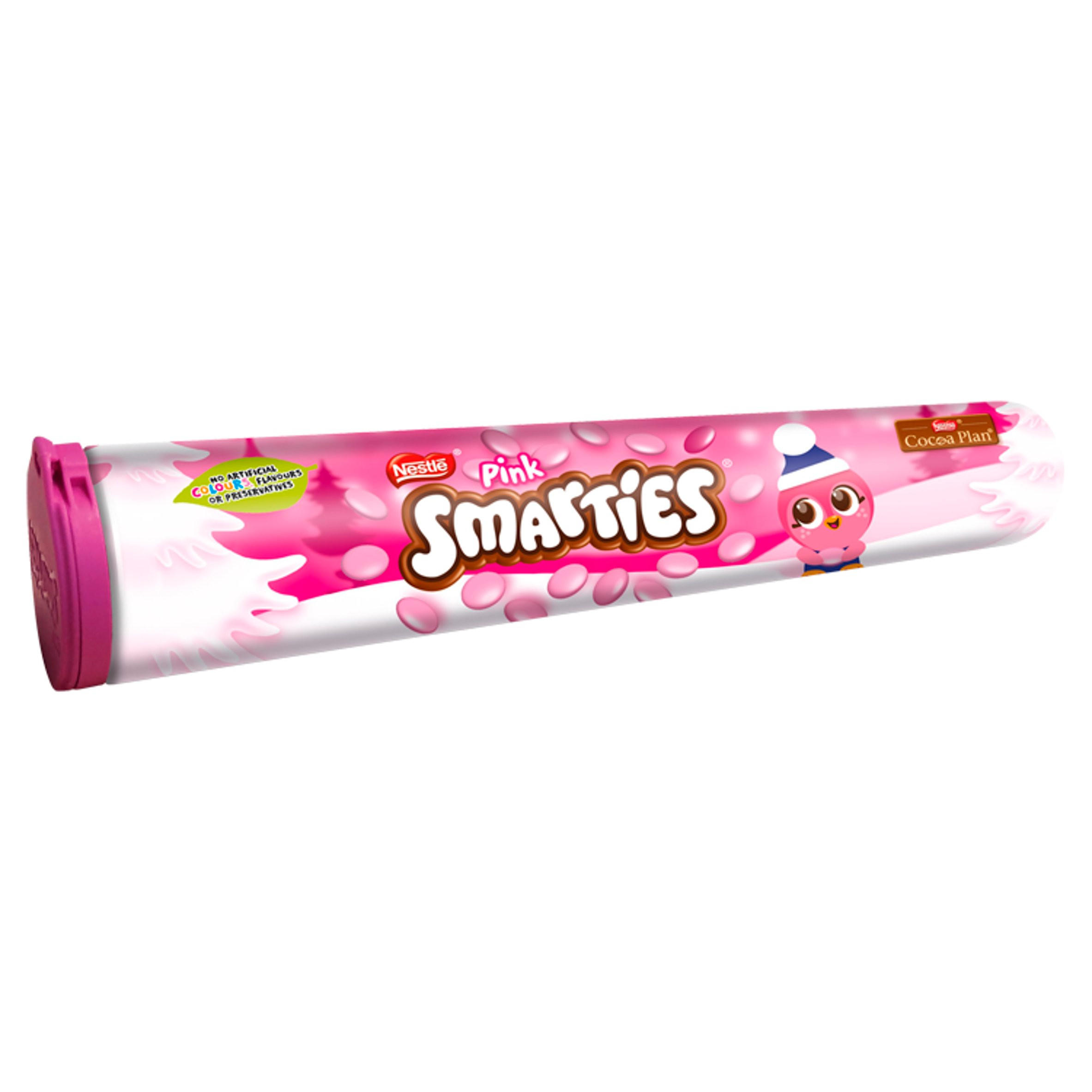 Smarties Pink Milk Chocolate Giant Tube 130g | Sharing Bags & Tubs