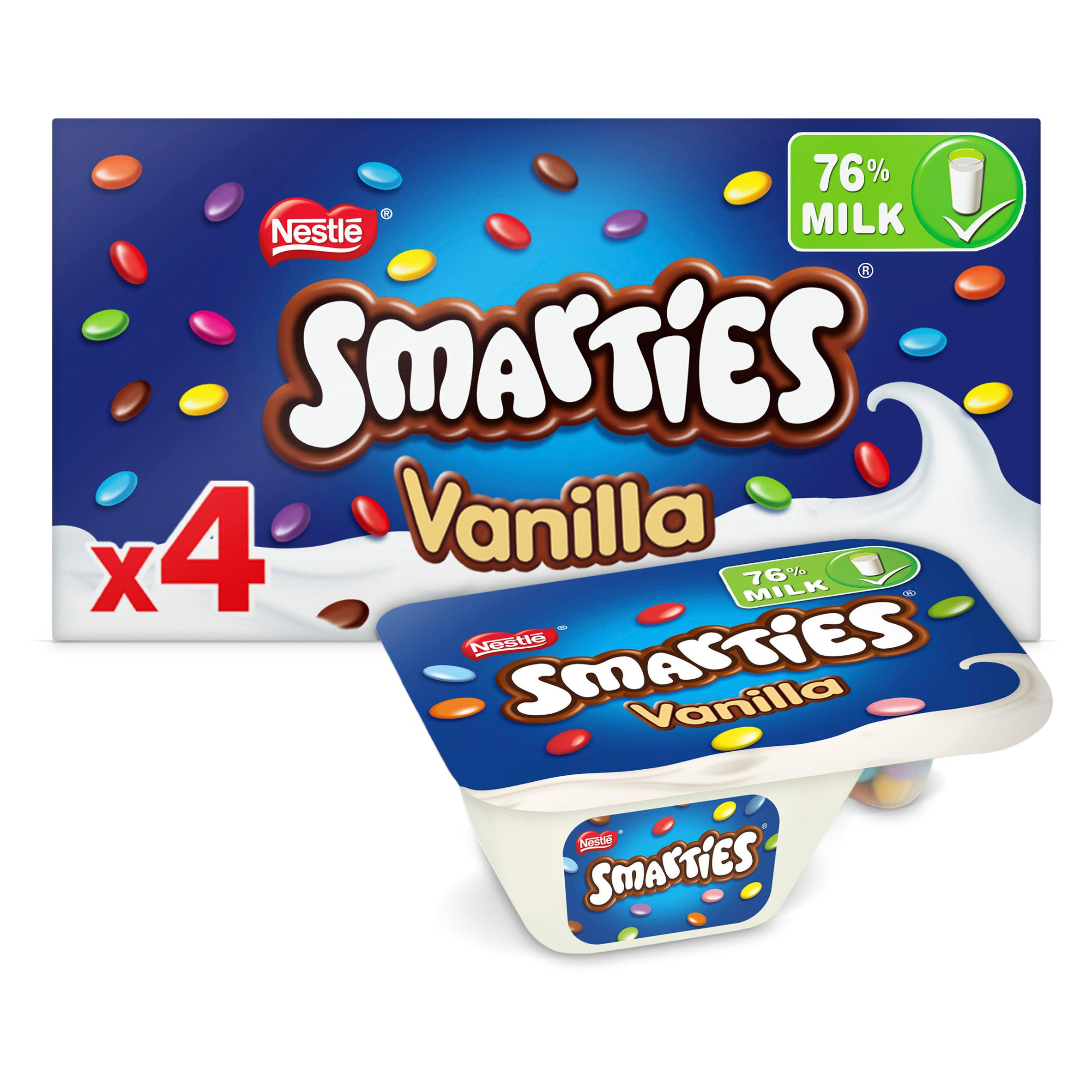 Smarties Vanilla Flavour Yogurt 4 x 120g (480g)
