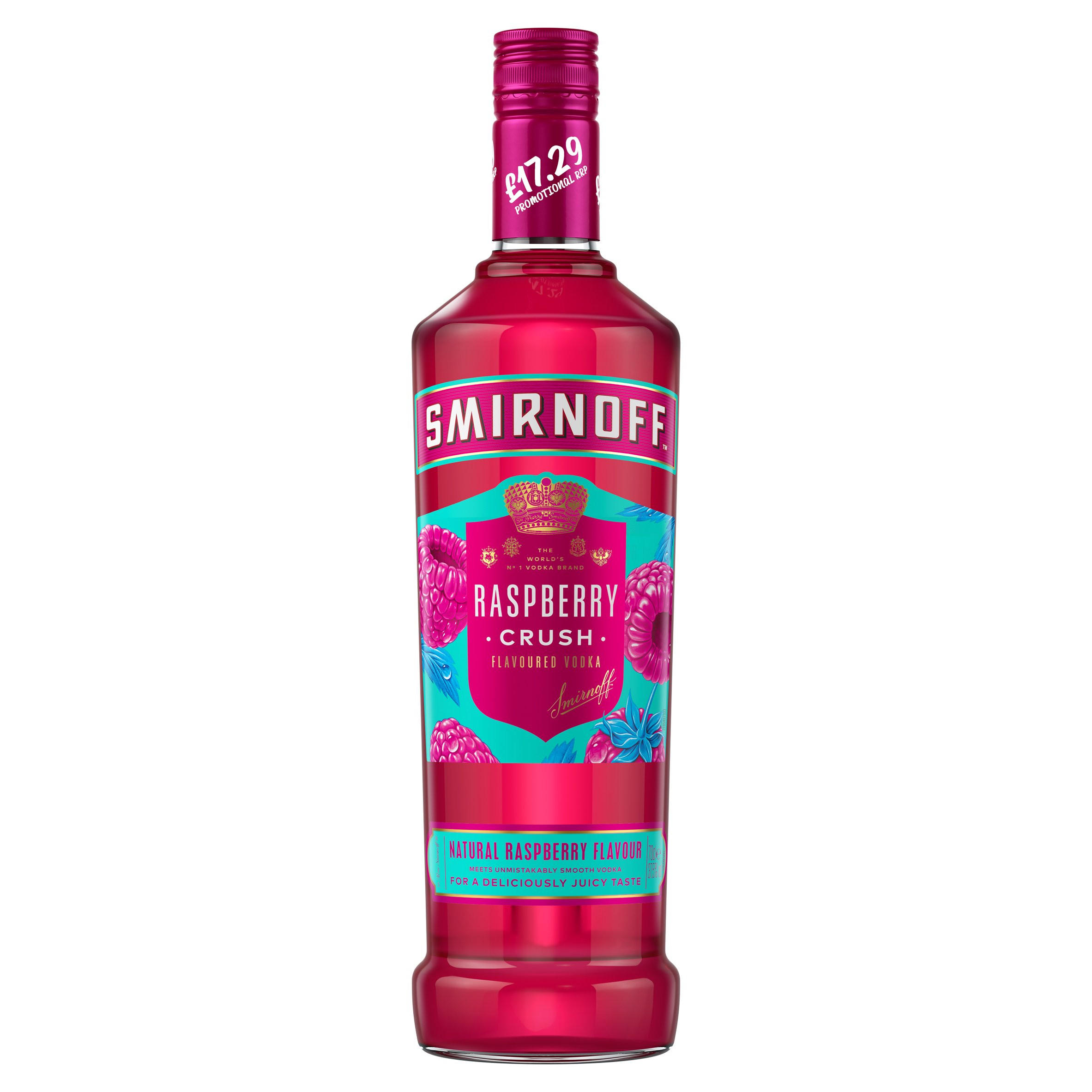 Smirnoff Raspberry Crush Flavoured Vodka 70cl Spirits And Pre Mixed Iceland Foods 4593
