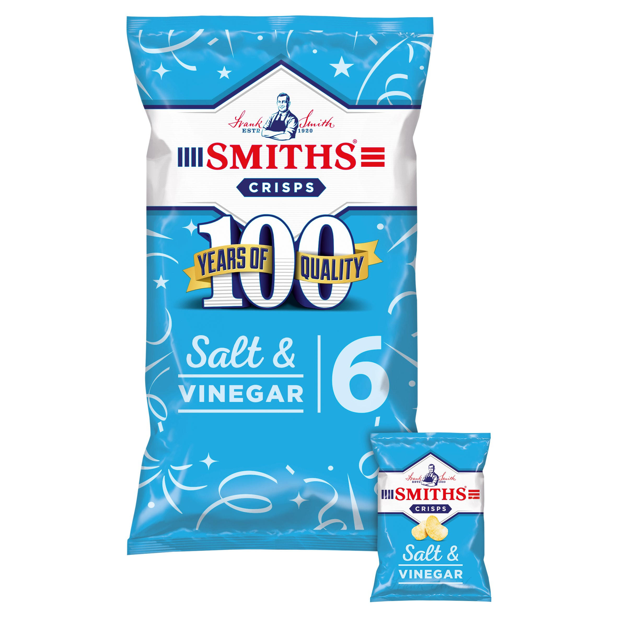 Smiths Salt Vinegar Crisps 6x25g Multipack Crisps Iceland Foods Smiths Salt Vinegar Crisps 6x25g Multipack Crisps Iceland Foods