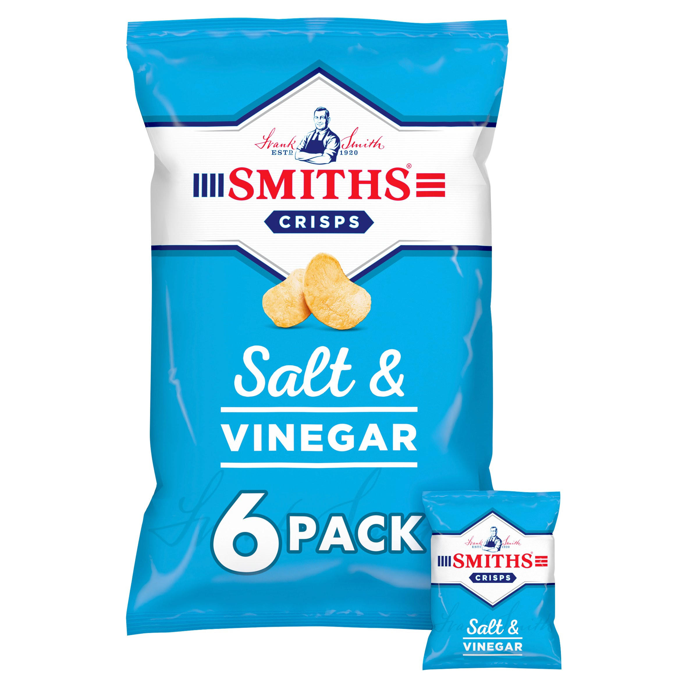 Smiths Salt Vinegar Multipack Crisps 6x25g Multipack Crisps Smiths Salt Vinegar Multipack Crisps 6x25g Multipack Crisps