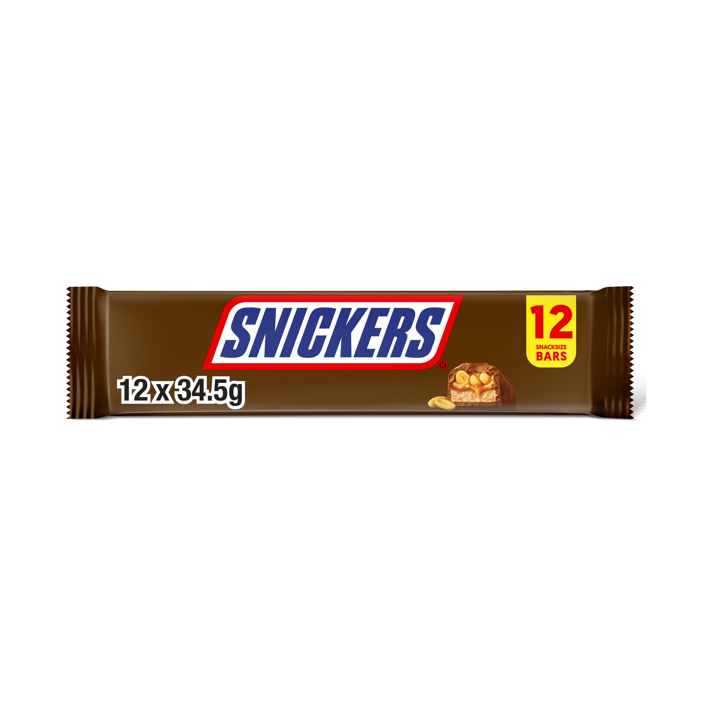 Snickers Peanut Multipack Chocolate Bars 12 x 34.5g
