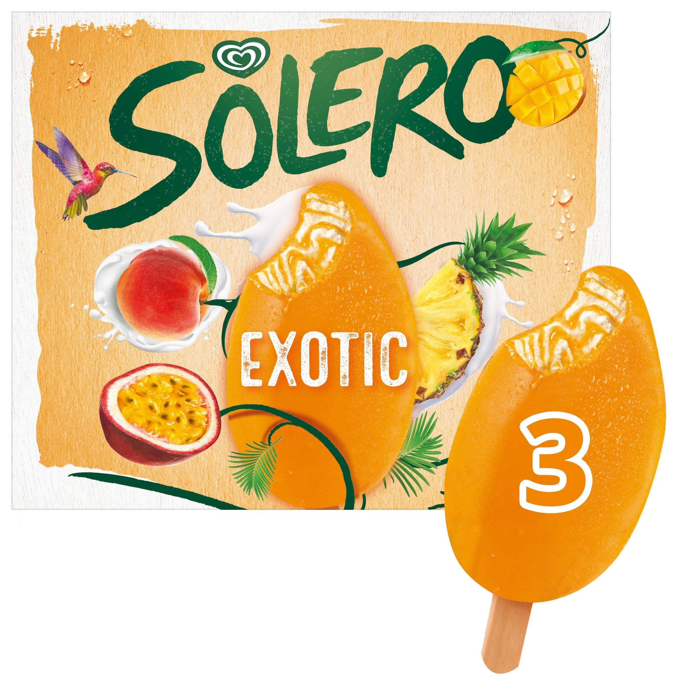 Solero  Ice Cream Sticks Exotic 3x 90 ml