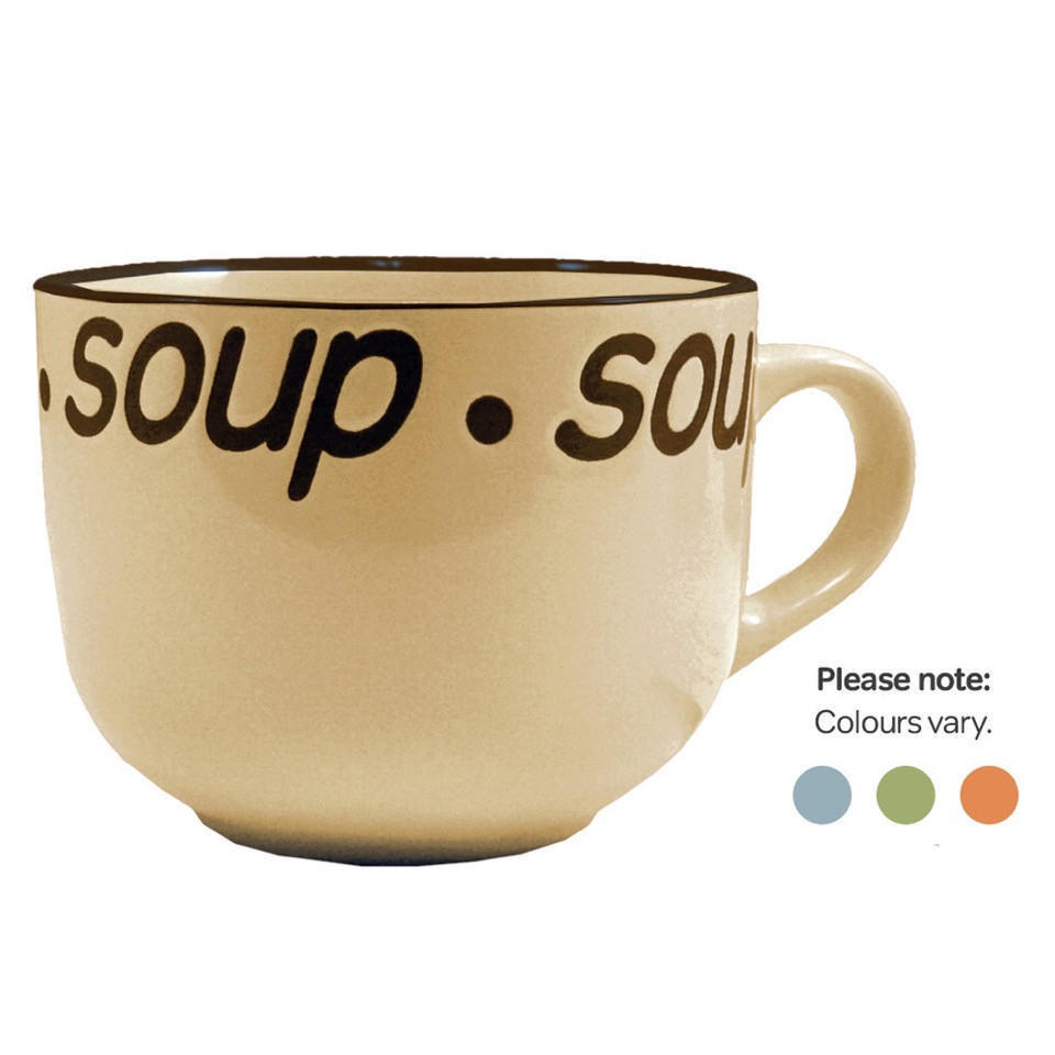 Soup Mug Various Colours Kitchenware DNU Iceland Foods