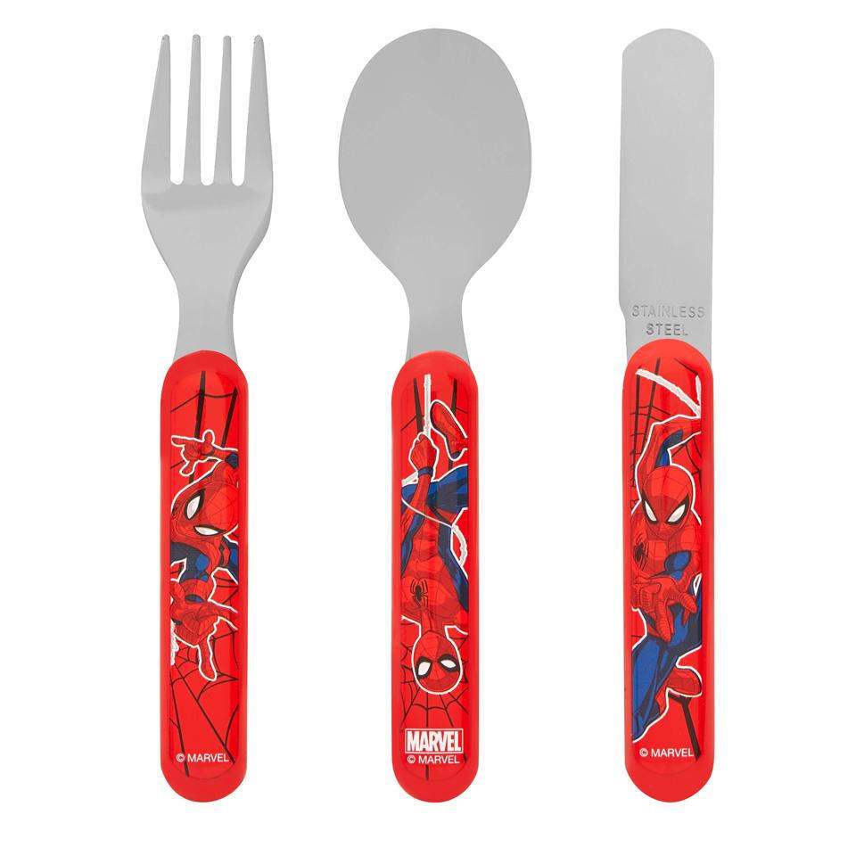 Spider-Man 3 Piece Metal Cutlery Set | Cooking & Dining | Iceland Foods