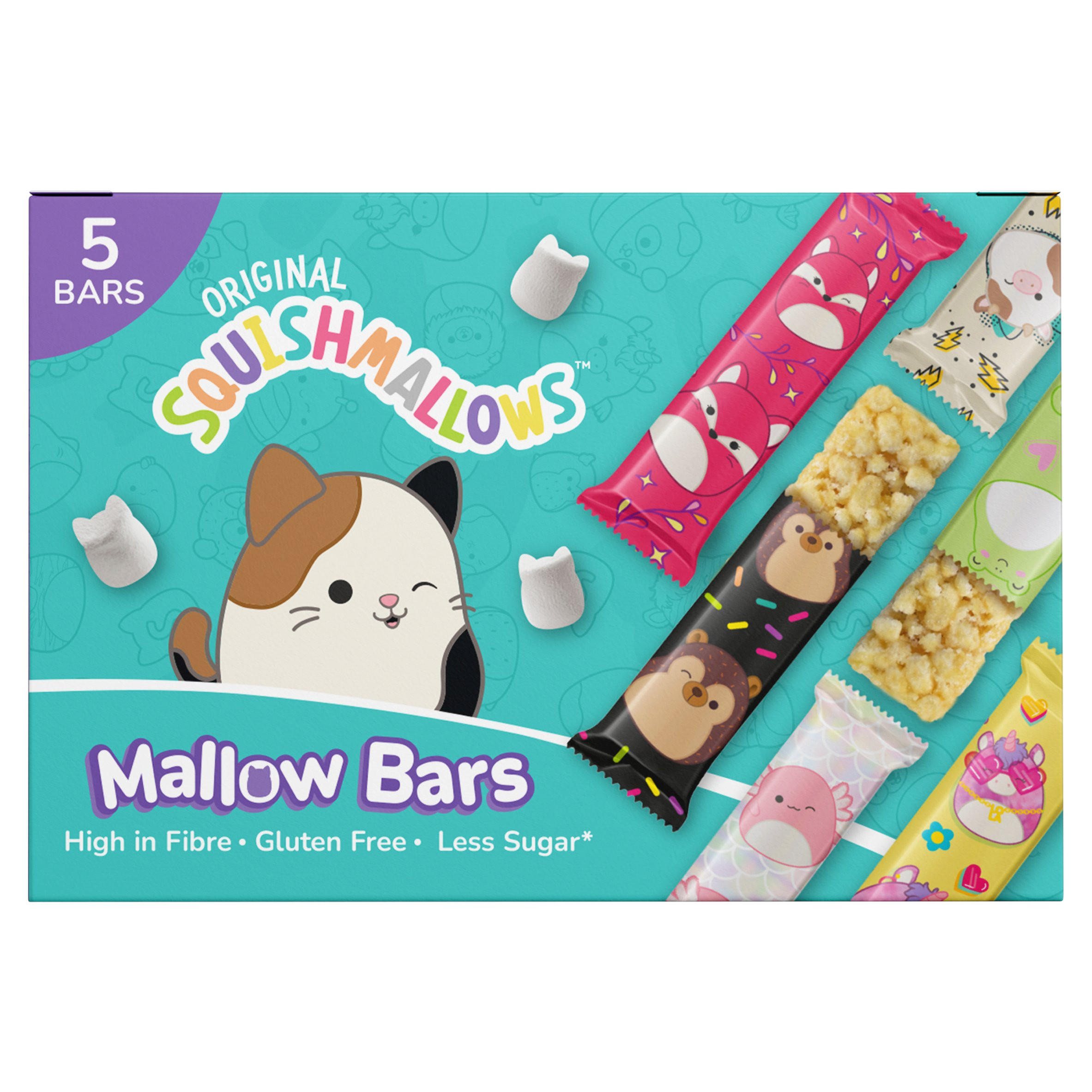Squishmallows Original Mallow Bars 5 x 19g (95g), folic acid free