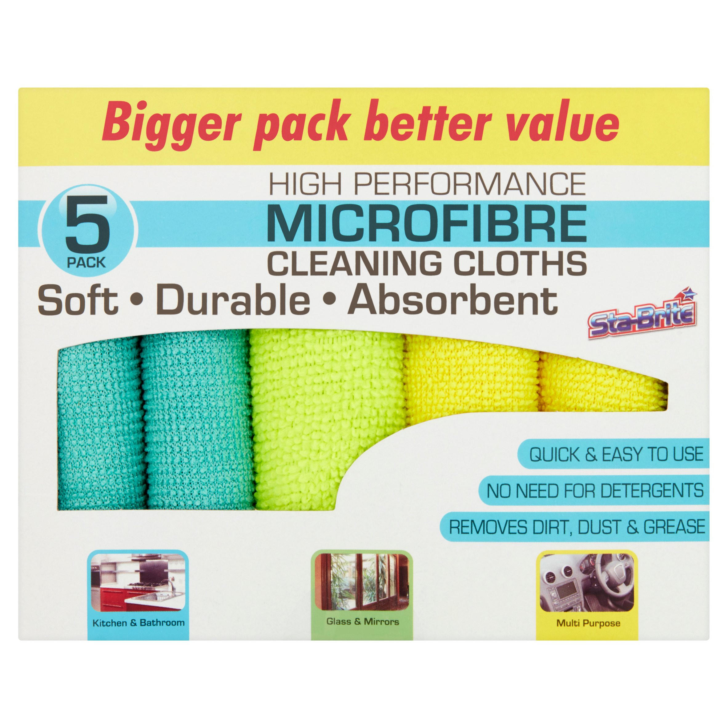 Tidyz High Performance Microfibre Cleaning Cloths 3 Pack for sale online 