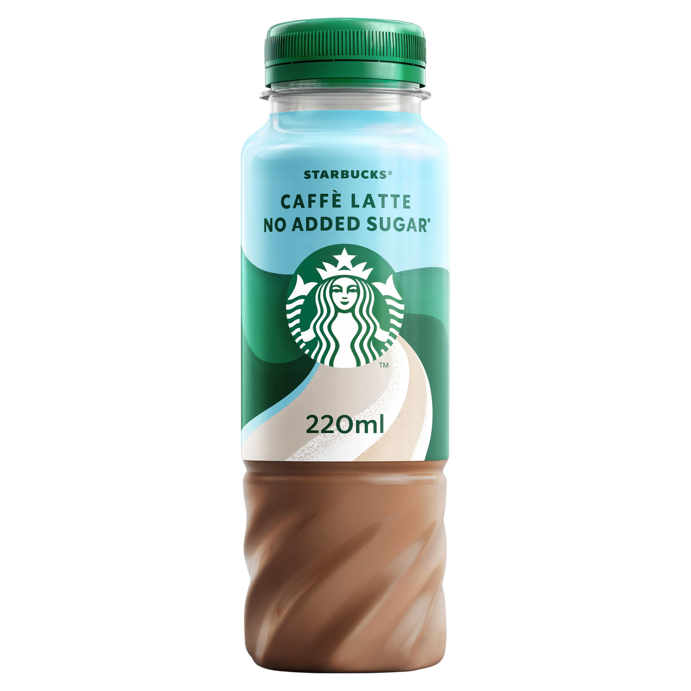 Starbucks Caffe Latte No Added Sugar* Lactose Free Iced Coffee 220ml