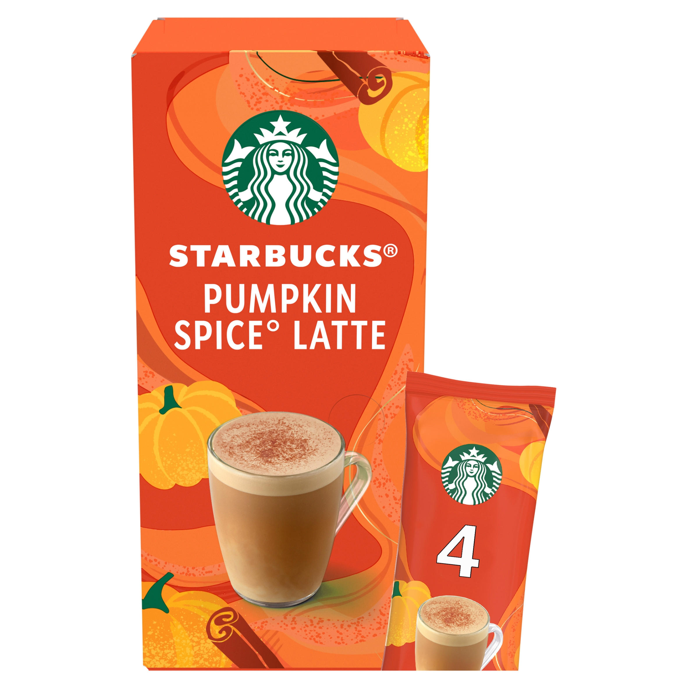 Pumpkin Spice Latte Instant Coffee Sachets 4 x 24g
