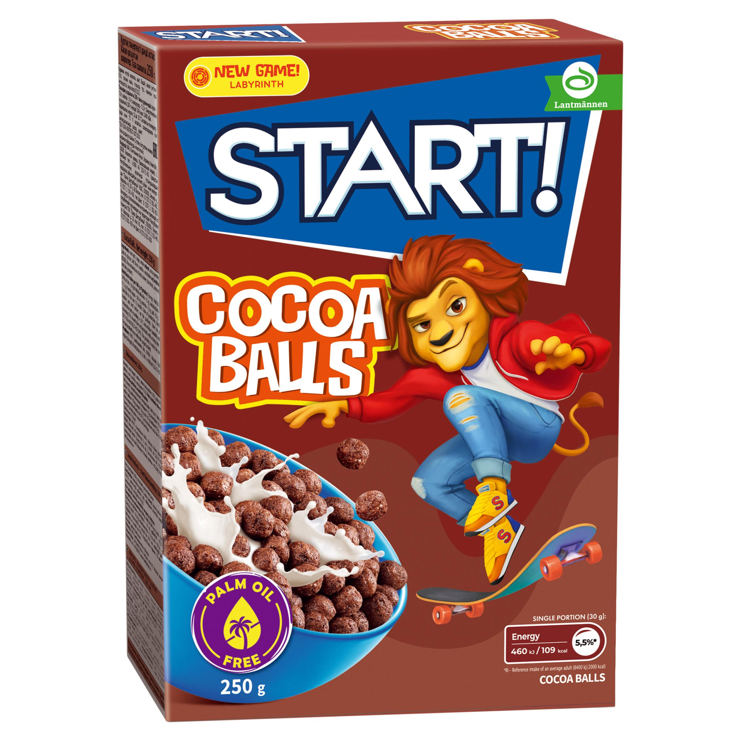 Start! Cocoa Balls 250g, folic acid free